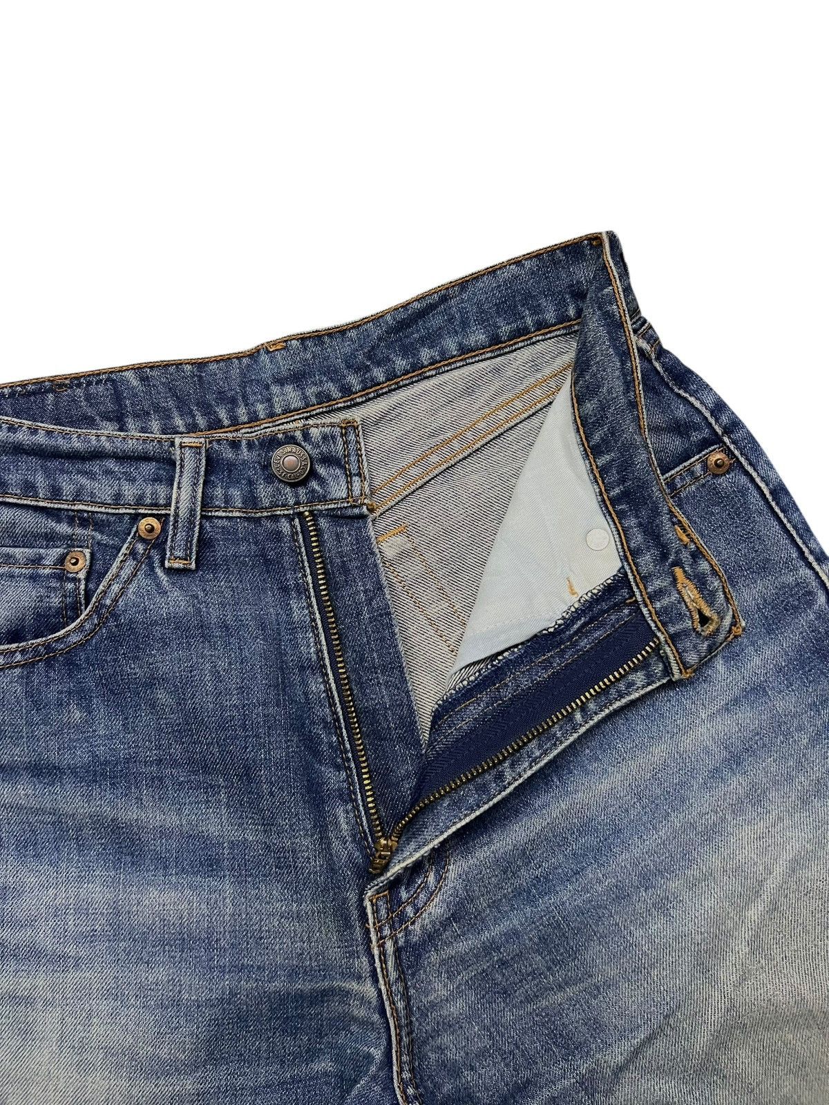 Levi's Vintage 90s Levi’s W519 Japan - Faded Rusty Wash Jeans Size 26" / US 2 / IT 38 - 9 Thumbnail