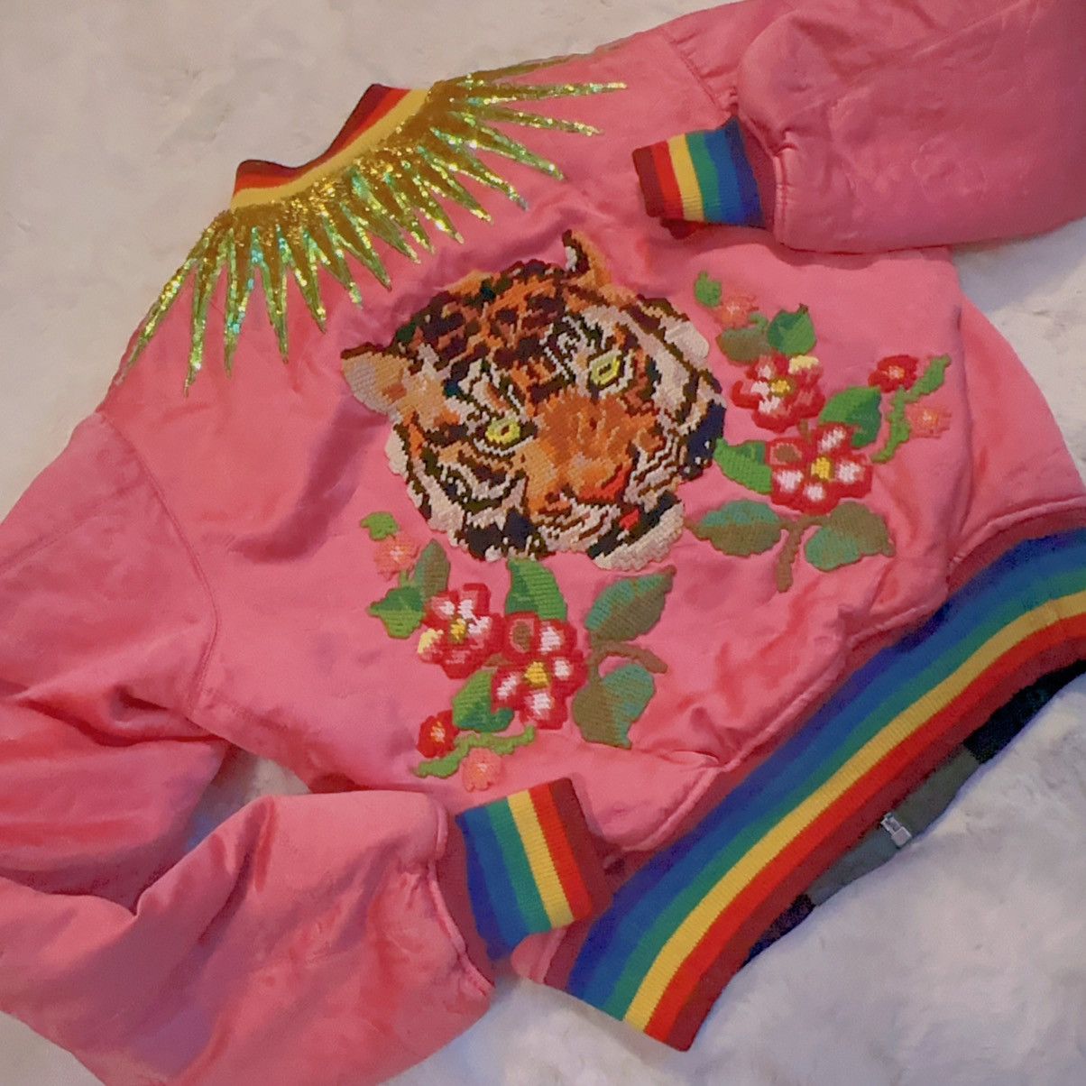 Gucci GUCCI Embroidered and Embellished Letterman jacket Size US M / EU 48-50 / 2 - 1 Thumbnail
