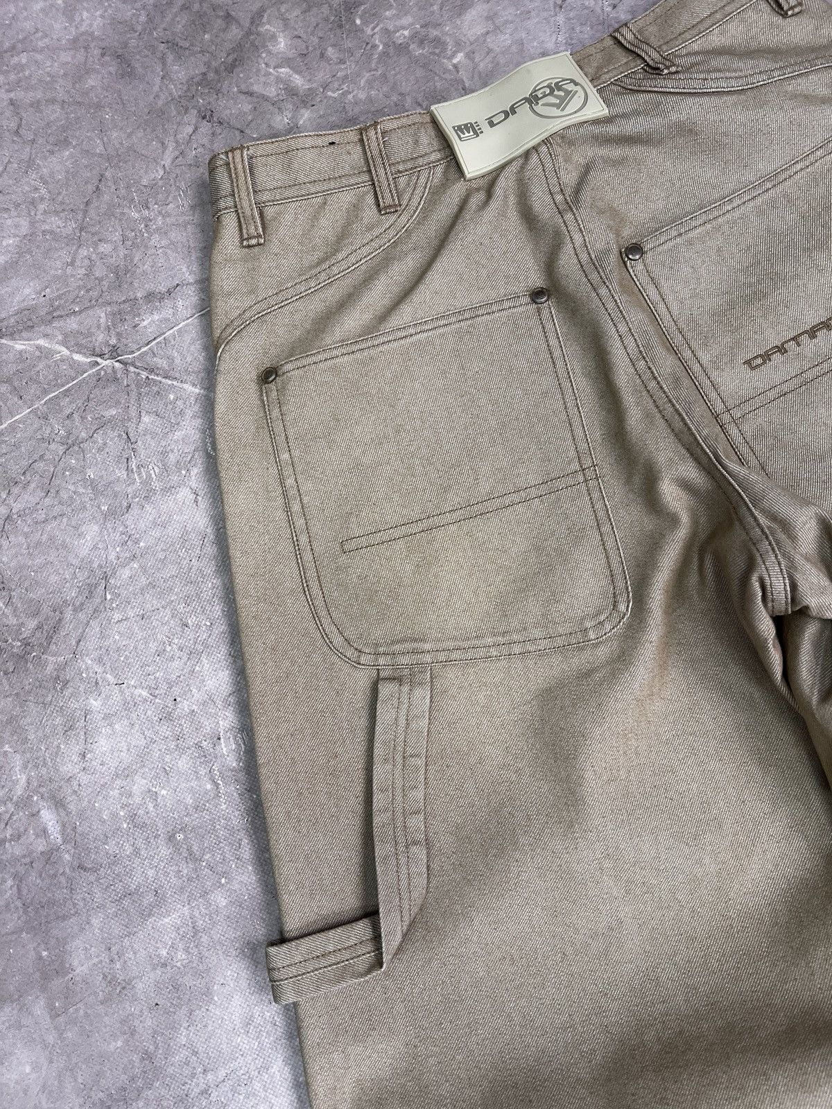 Damani Dada Damani Dada Beige rap baggy Pants JNCO carpenter Y2K Jeans Size US 30 / EU 46 - 9 Thumbnail