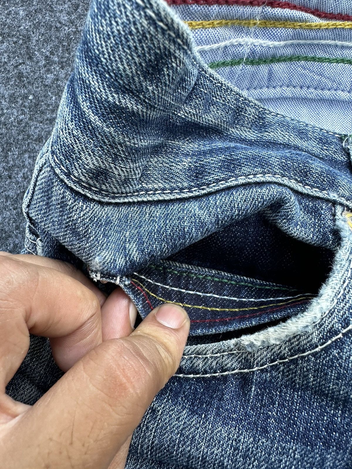 Beauty Beast × Designer × Vintage Vintage arrnold palmer selvedge faded washed denim D46 Size US 30 / EU 46 - 13 Thumbnail