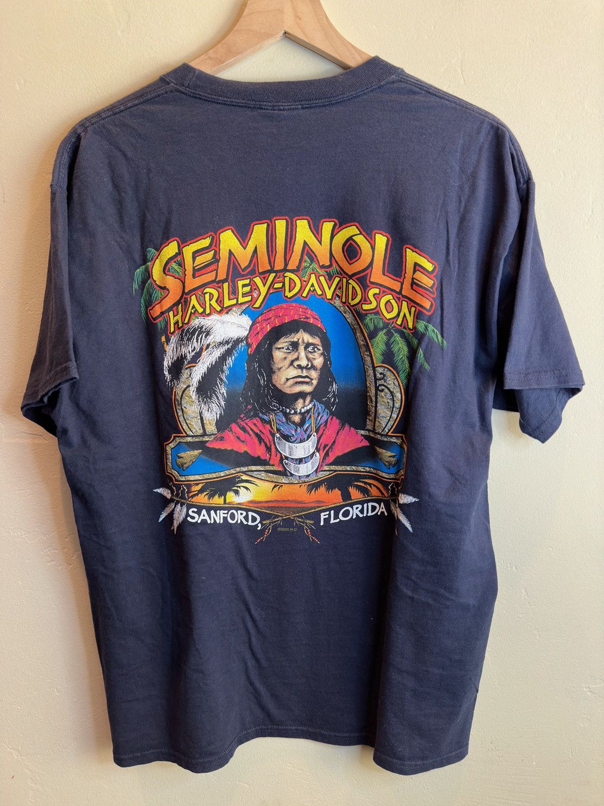 Harley Davidson RARE Vintage Harley Davidson Seminole Florida USA-Made Shirt Size US L / EU 52-54 / 3 - 1 Thumbnail