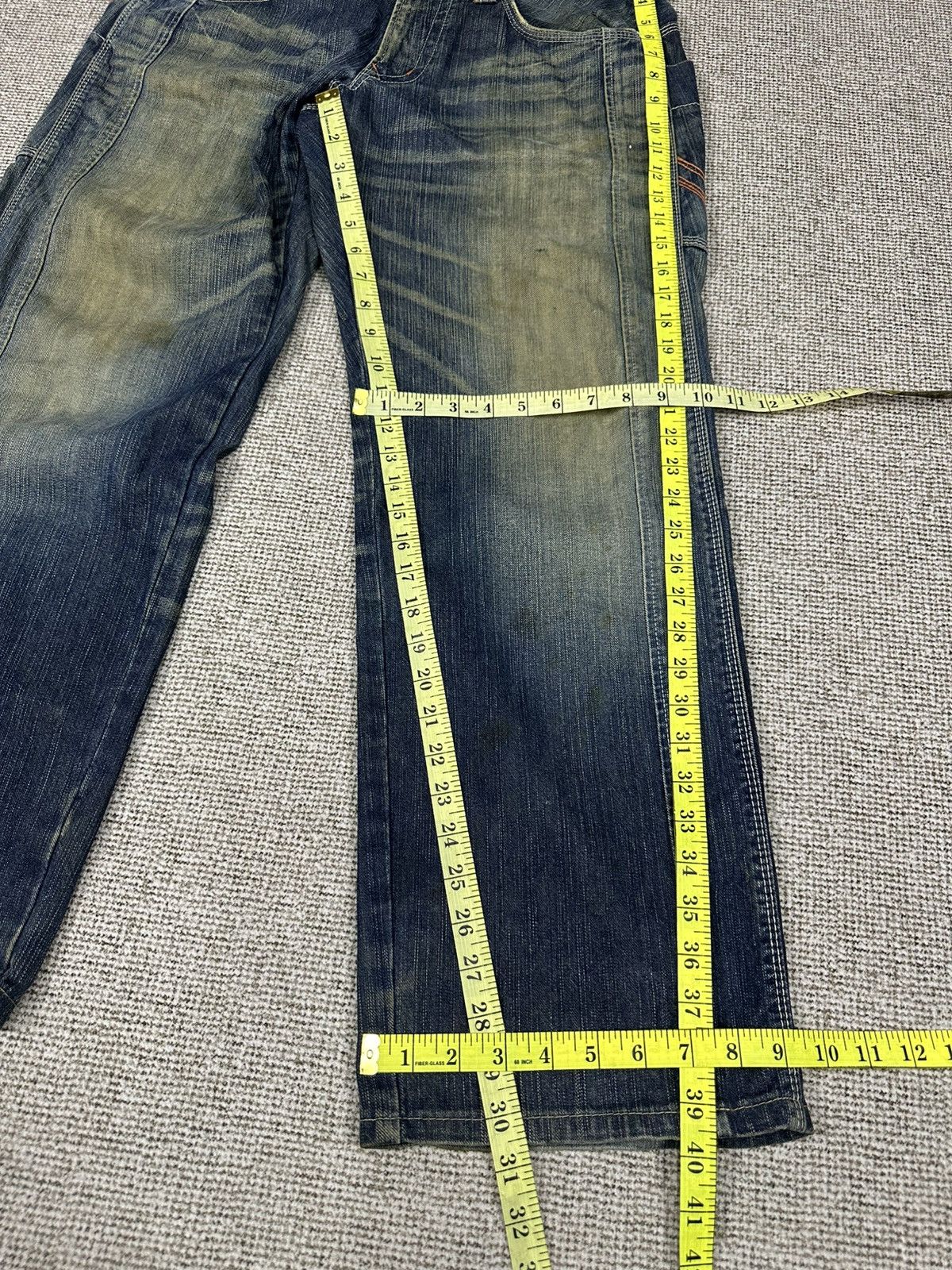 Edwin Vintage Edwin 465 XVS Distressed Denim Jeans - Baggy D740 Size US 32 / EU 48 - 11 Thumbnail