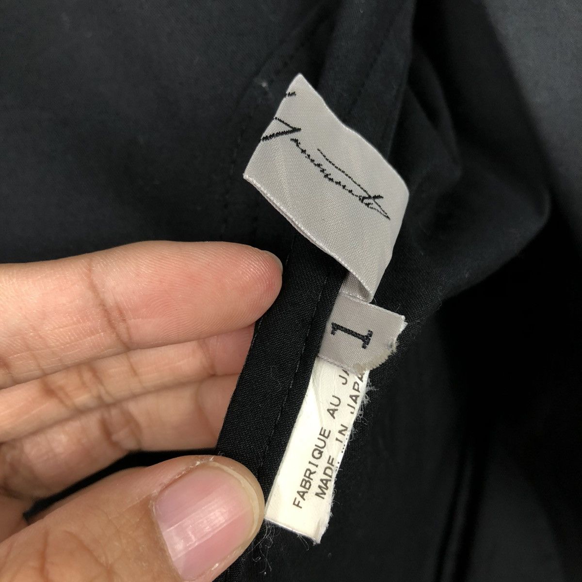 Yohji Yamamoto 🔥CROPPED COATS JACKET YOHJI YAMAMOTO RICH BLACK Size XS / US 0-2 / IT 36-38 - 21 Thumbnail