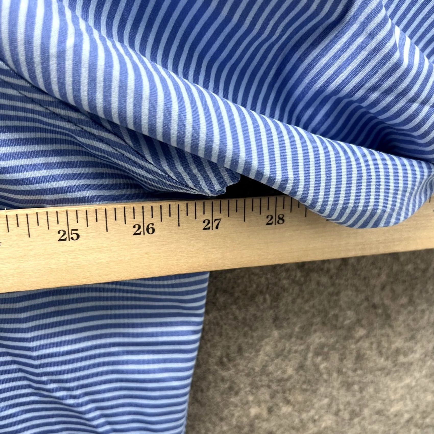 Vintage Fairway & Greene Polo Shirt Men XXL Blue Striped Subtle Logo Short Sleeve Button Collar Polo Golf Shirt Size US XXL / EU 58 / 5 - 7 Thumbnail