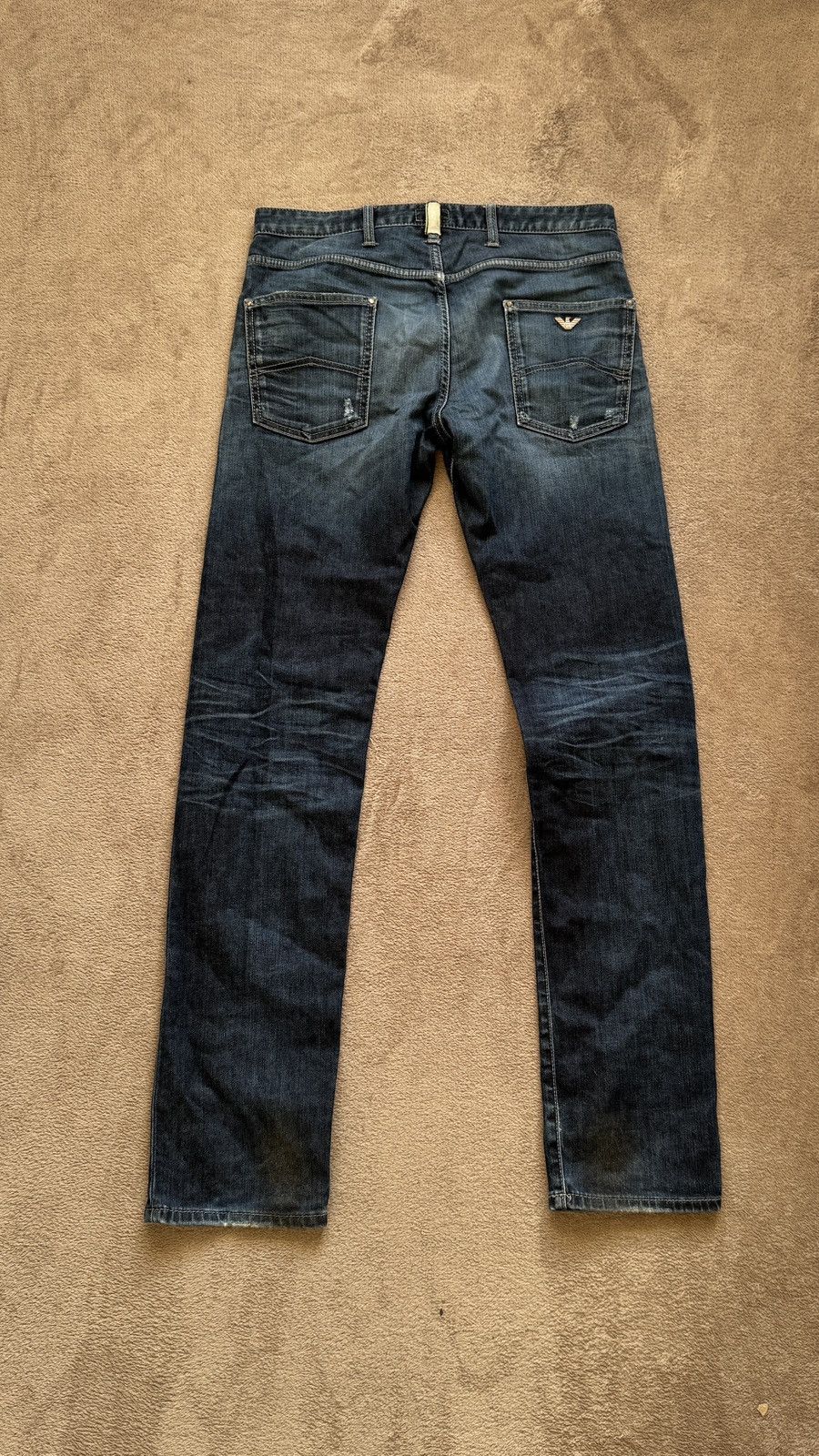 Vintage Armani Y2K Washed Slim Fit Jean grunge punk balenciaga gucci Size US 32 / EU 48 - 1 Thumbnail