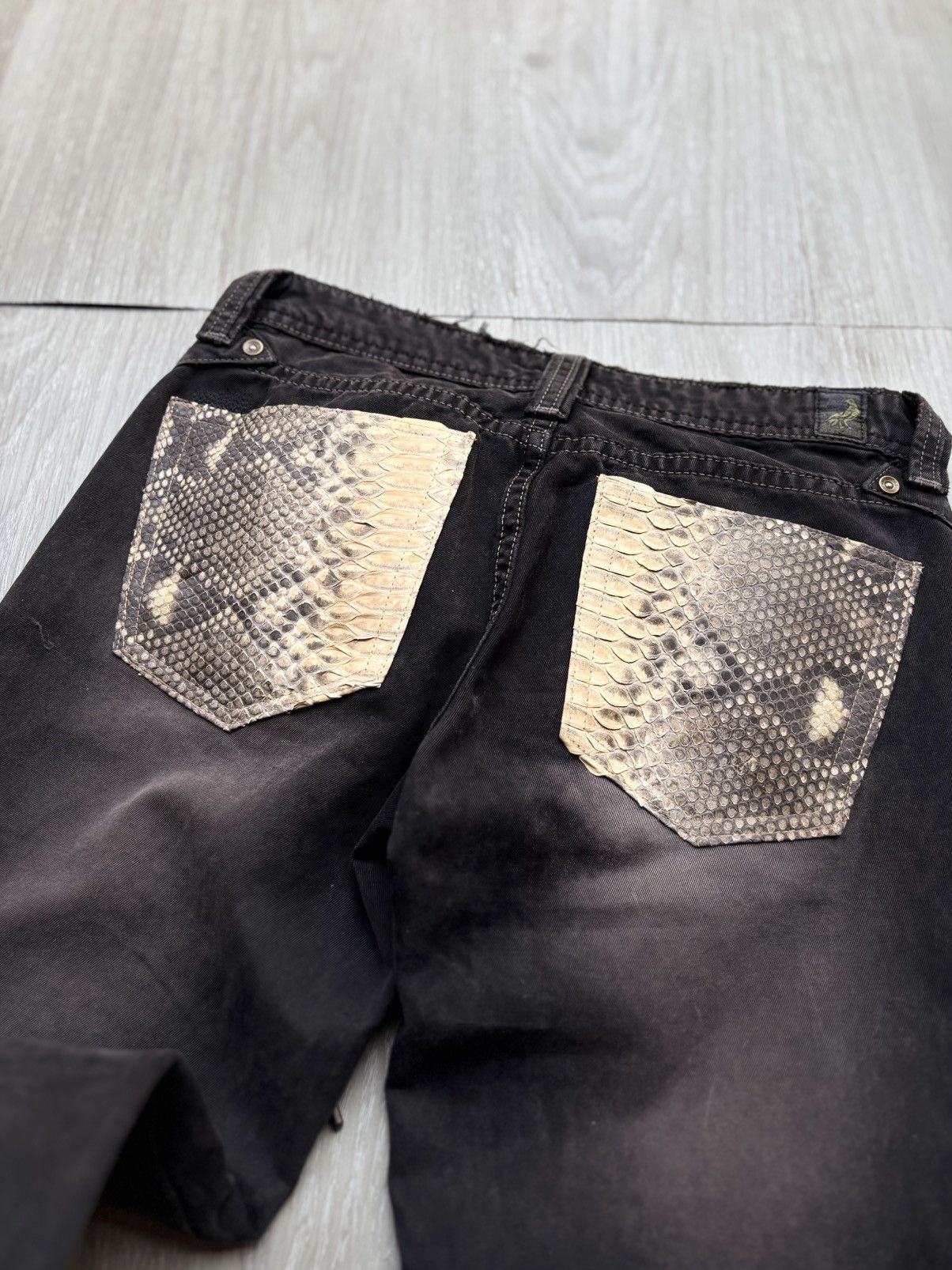 Japanese Brand KASIL phyton lace up flare pants Size US 26 / EU 42 - 5 Thumbnail