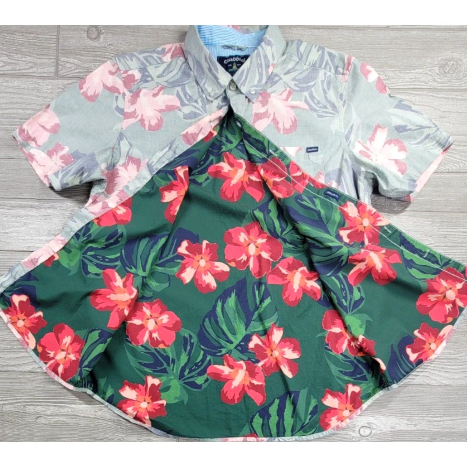 Chubbies Chubbies Friday Shirt Short Sleeve Button Up Men’s Sz L Hawaiian Reverse Print Shirt Size US L / EU 52-54 / 3 - 7 Thumbnail