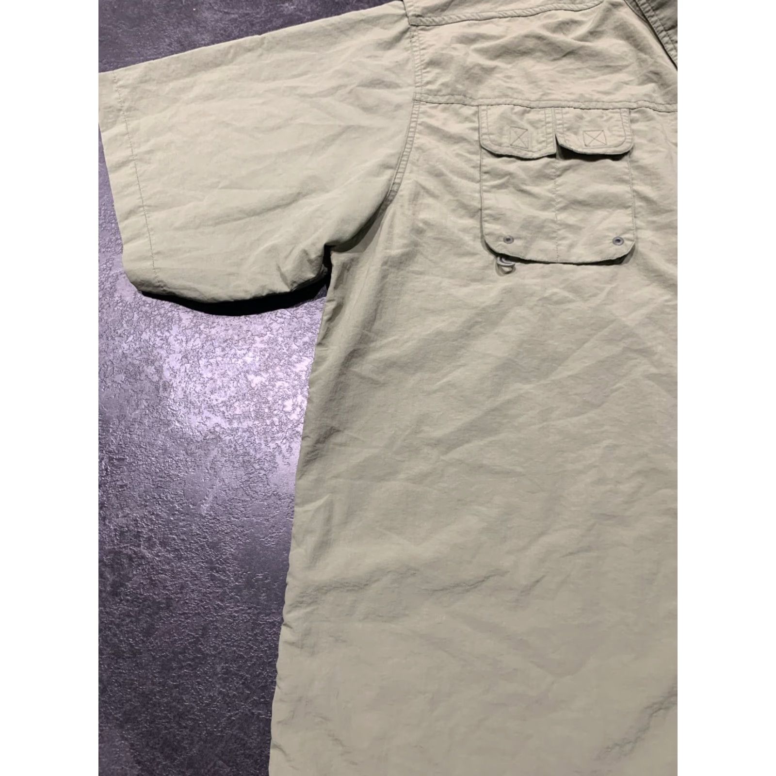 Vintage VICIOUS Button-Up Shirt Mens 2XL Green Short Sleeve Fishing Nylon Casual Pockets Size US XXL / EU 58 / 5 - 6 Thumbnail