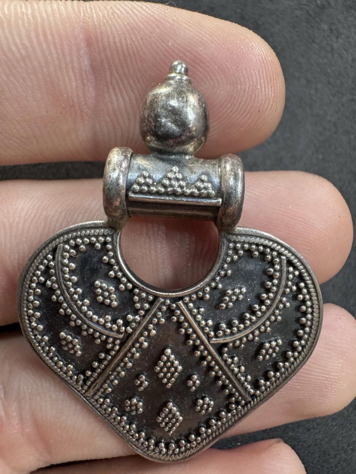 The Unbranded Brand 9.8g VTG Sterling Silver 925 Bali Style Pendant Necklace Size ONE SIZE - 3 Thumbnail