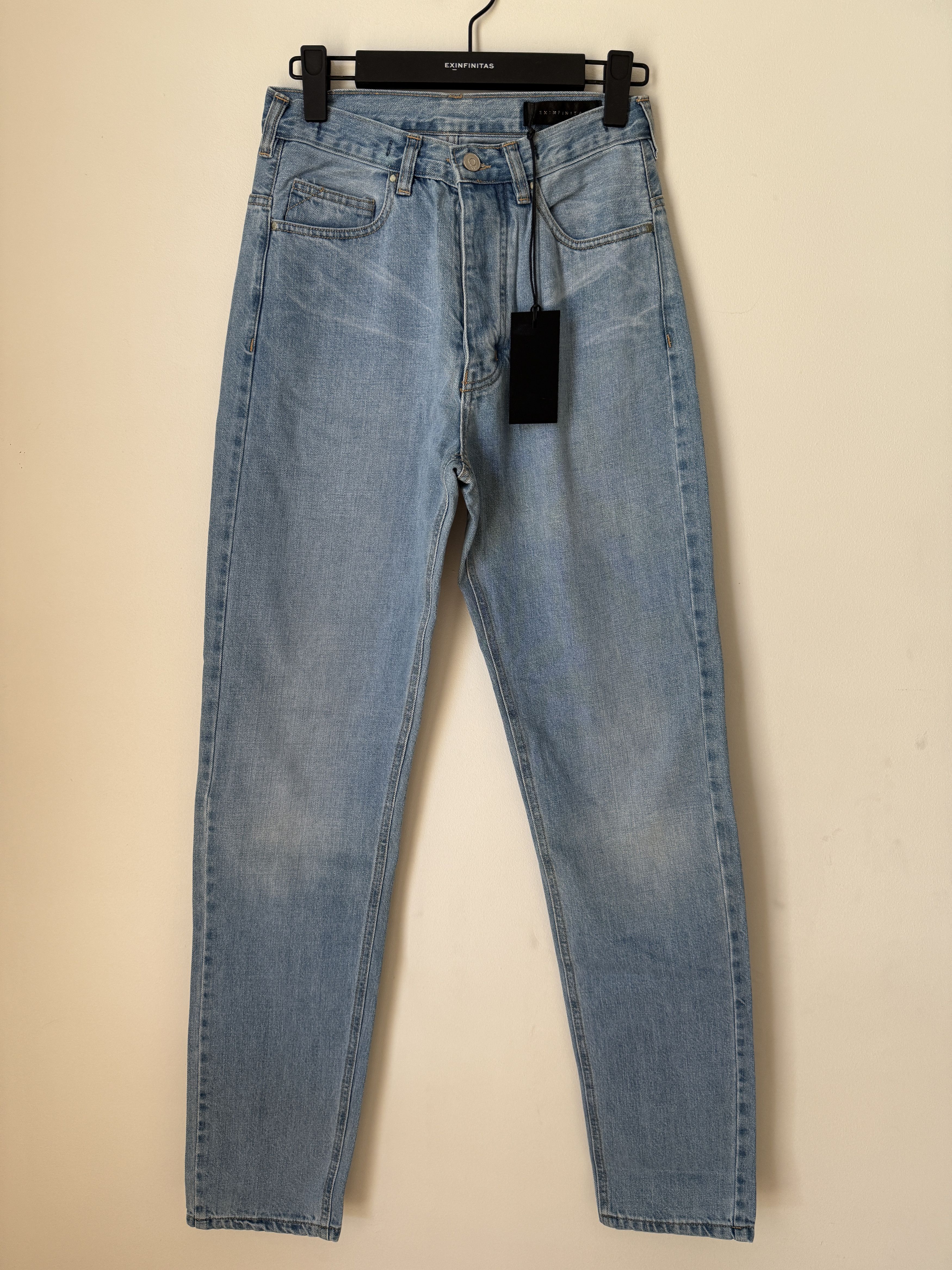 EX INFINITAS EX INFINITAS RELAXED TAPERED STONEWASH JEANS. SZ 26 Size US 26 / EU 42 - 3 Thumbnail