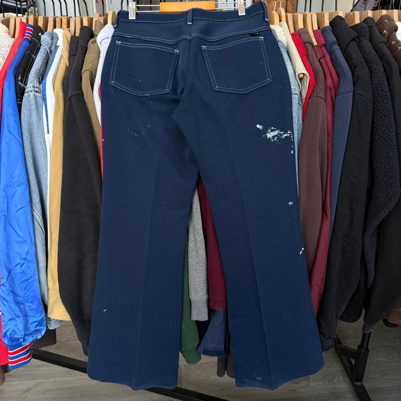 Farah Vintage 70s Farah Bootcut Pants With Distressing Size US 29 - 6 Thumbnail