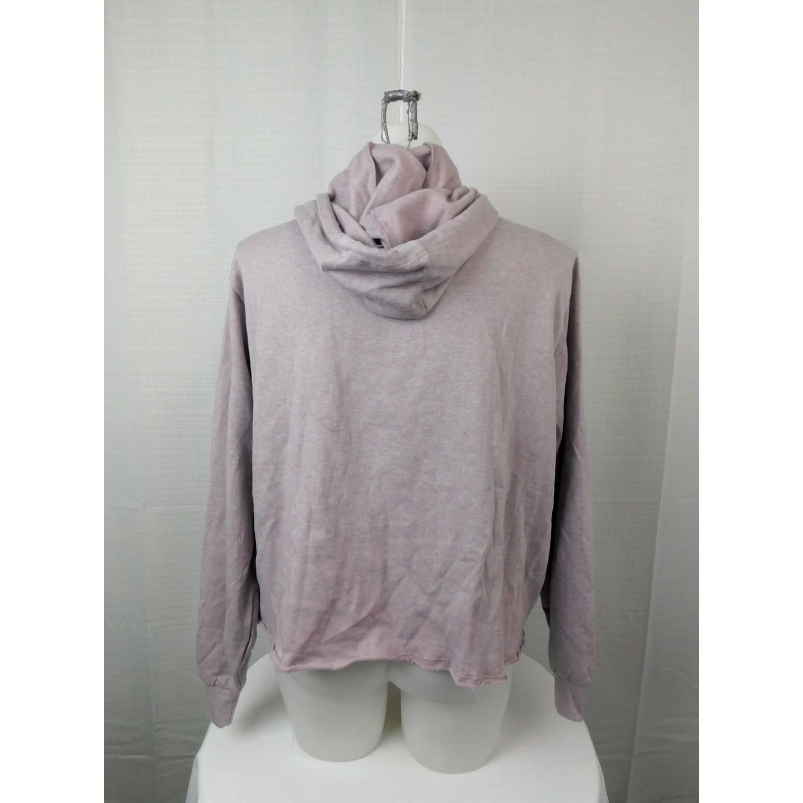 Soffe Soffe Hoodie Women's 3X Cup Vintage? No — Chalk Purple Soffe Curve Plus Size Cropped Hoodie 3X Purple Solid Hooded Crop Knit Moisture? Size XXL / US 16-18 / IT 52-54 - 5 Thumbnail