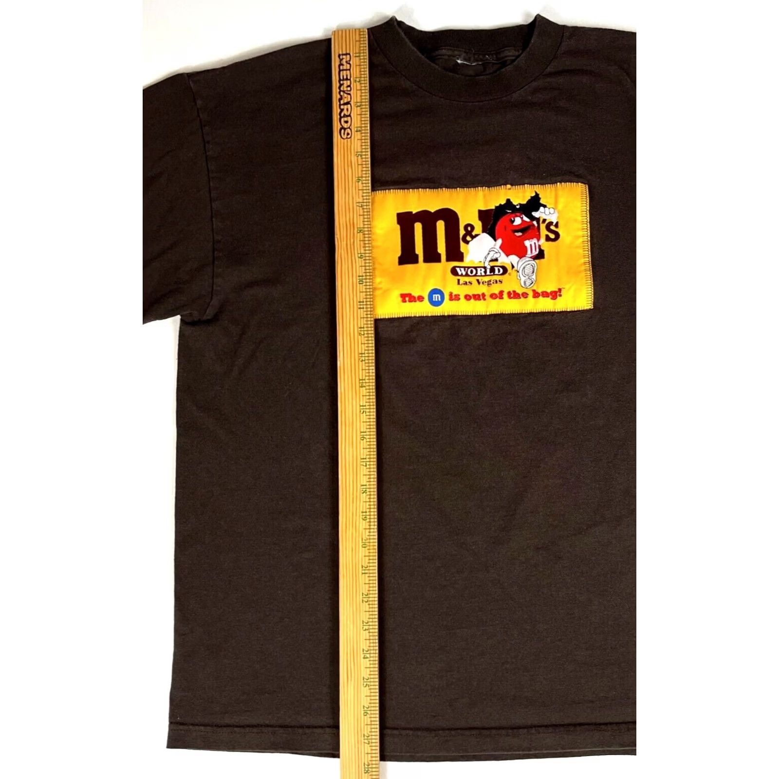 Vintage M&M's World Las Vegas Men's Vintage T-Shirt Embroidered Sz L Brown Crew Neck Short Sleeve Shirt Mens Size US L / EU 52-54 / 3 - 4 Thumbnail