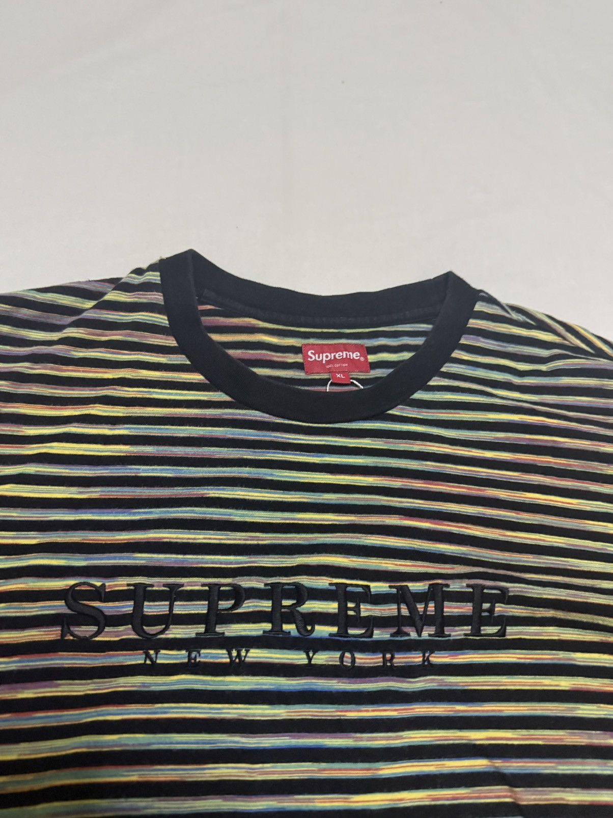 Supreme Supreme stripe multi tee T-shirt Size US XL / EU 56 / 4 - 2 Thumbnail
