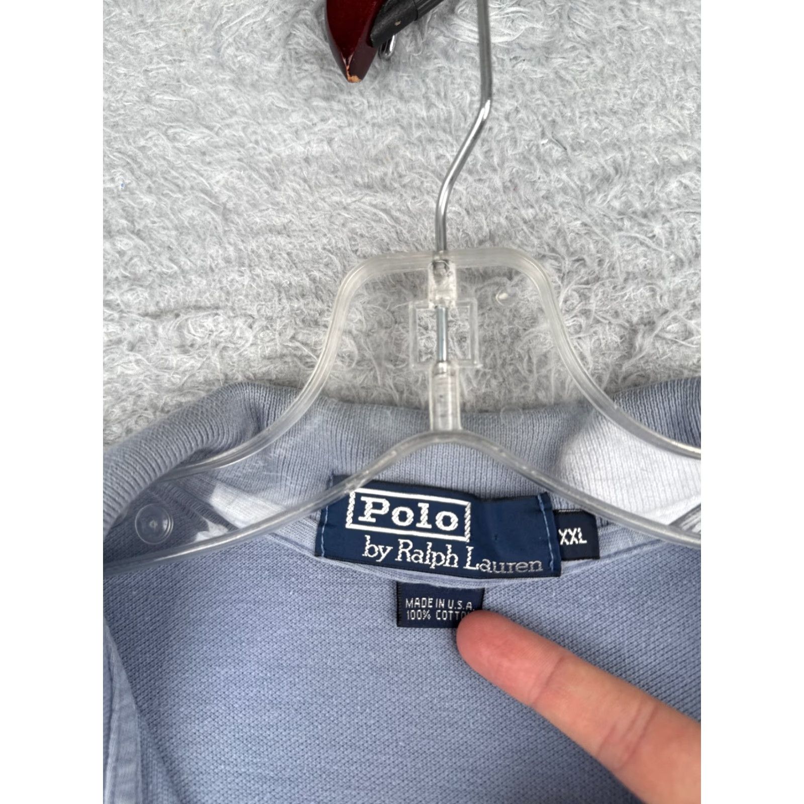 Ralph Lauren VINTAGE Ralph Lauren Polo Shirt Men 2XL Blue Short Sleeve 100% Cotton Slim Embroidered Logo Golf 80s Theme Mens Size US XXL / EU 58 / 5 - 7 Thumbnail