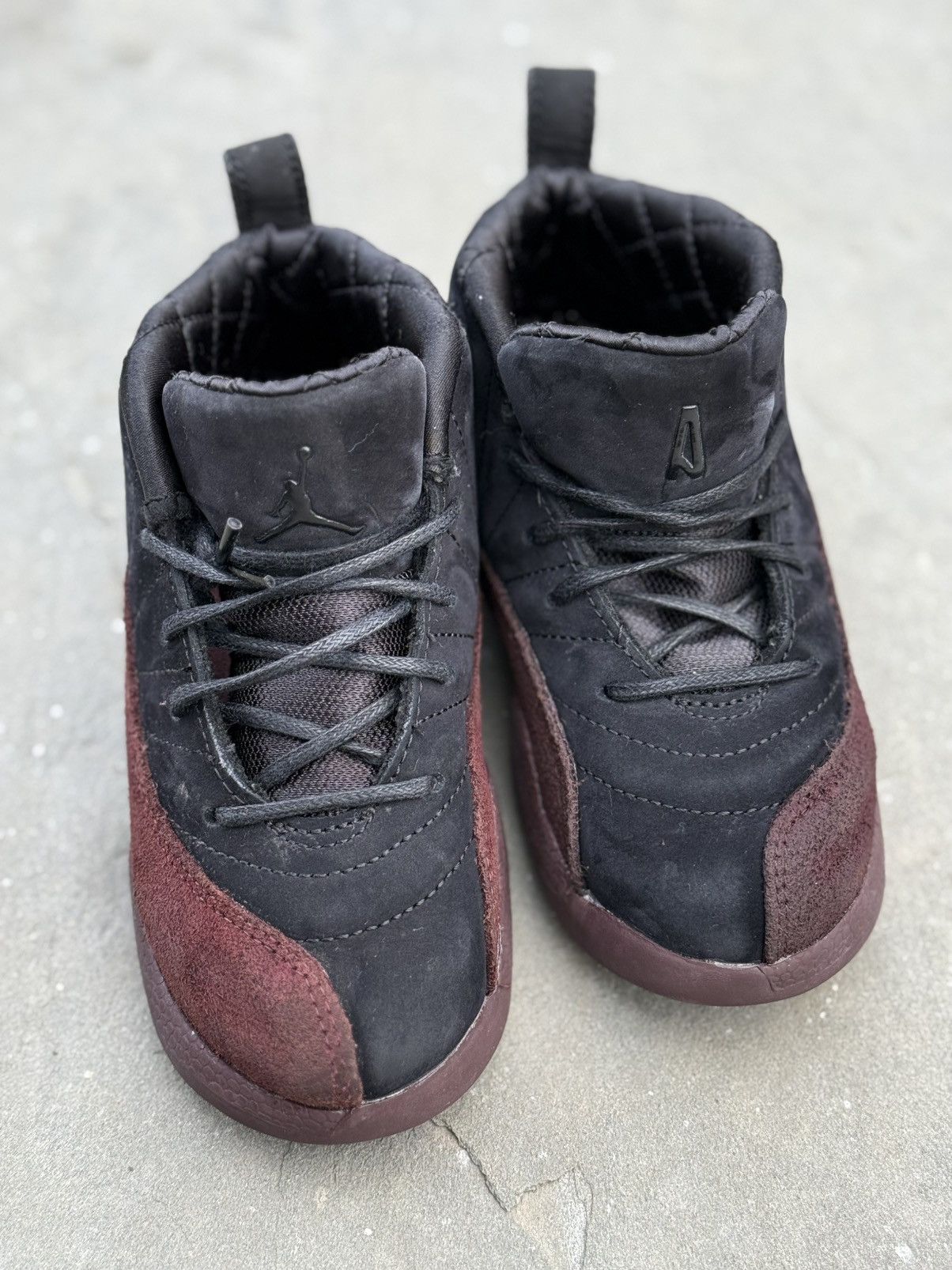 A Ma Maniere × Jordan Brand Jordan 12 Retro A Ma Maniére Black (PS) 10c Size US 5 / EU 37 - 4 Thumbnail