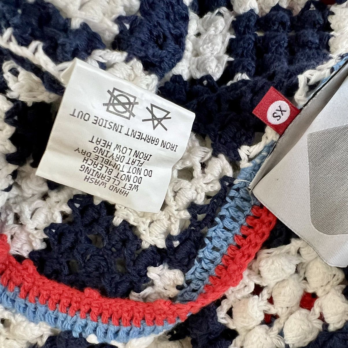 Designer Happy Sheep Handmade Knit Short Sleeve Pullover Sweater Size XS / US 0-2 / IT 36-38 - 8 Thumbnail