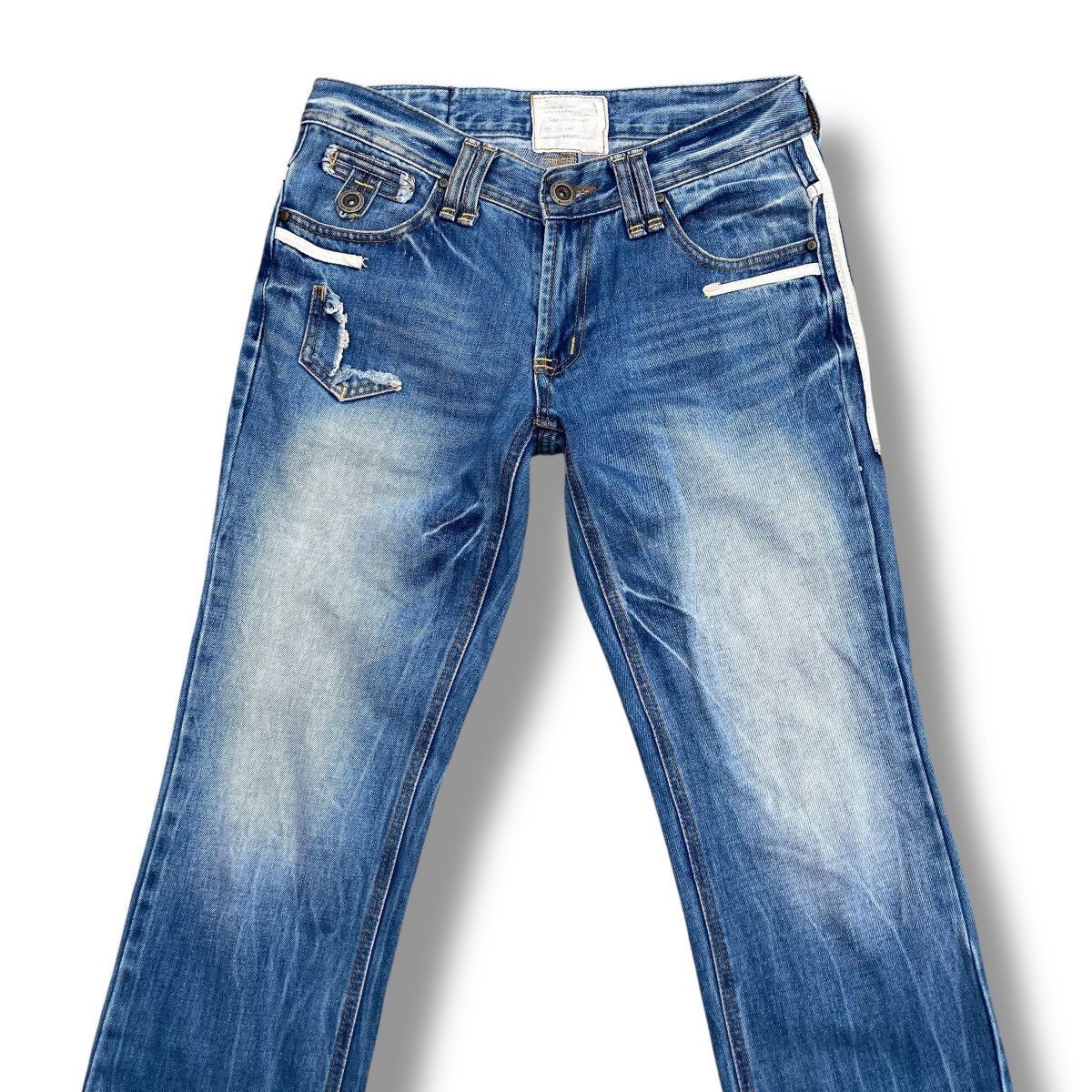 Hysteric Glamour 🇯🇵 YOSHITOMO NARA LOLITA WASHED DISTRESSED DENIM PANTS Size 32" / US 10 / IT 46 - 5 Thumbnail