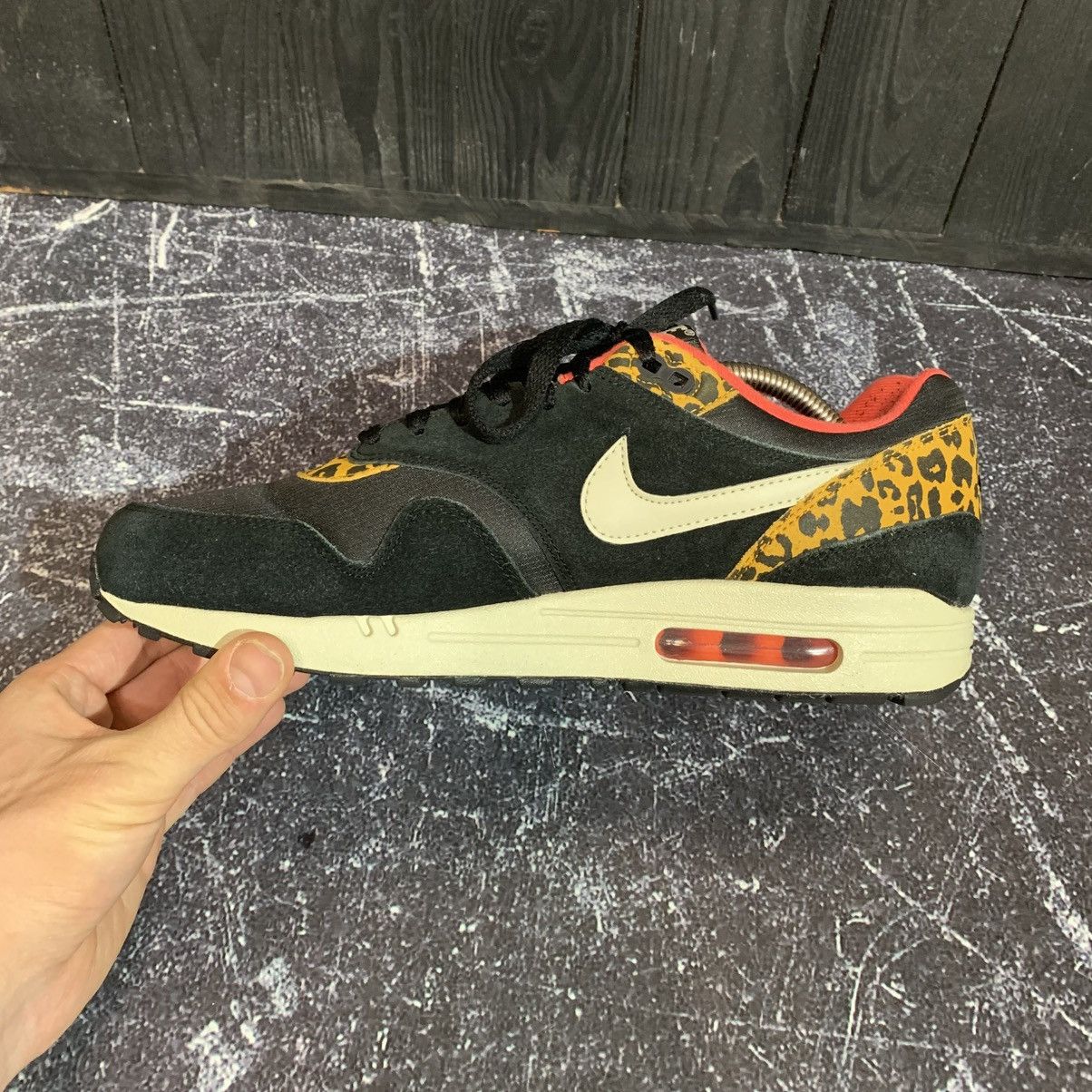 Nike Nike Air Max 2012 Black Leopard Safari Size 44.5 EU 28.5 cm Size US 10.5 / EU 43-44 - 8 Thumbnail
