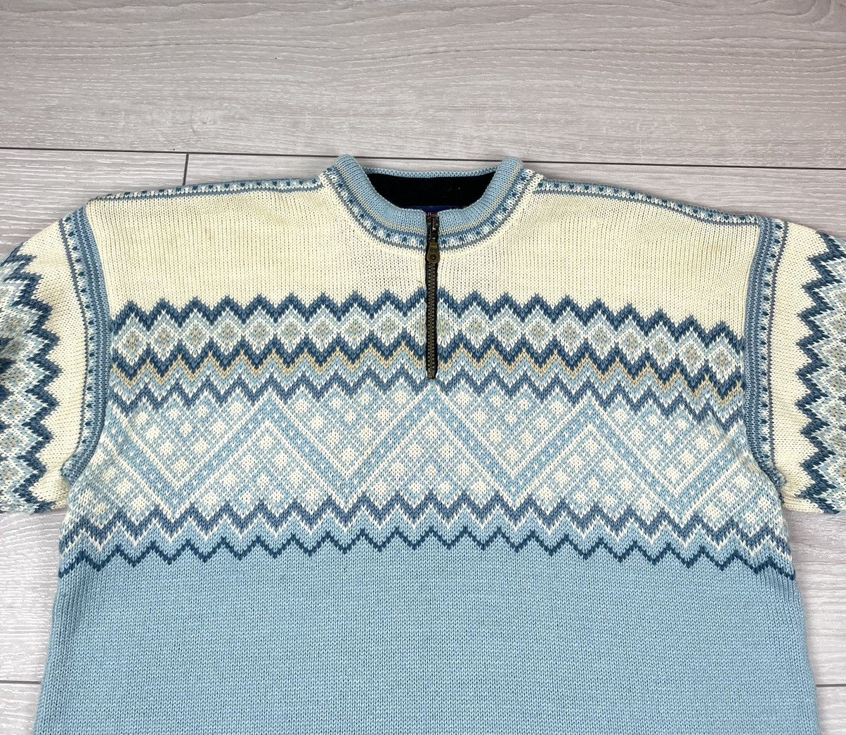 Dale Of Norway Nordstrikk Made In Norway Wool Quarter Zip Knit Sweater Size US XXL / EU 58 / 5 - 5 Thumbnail