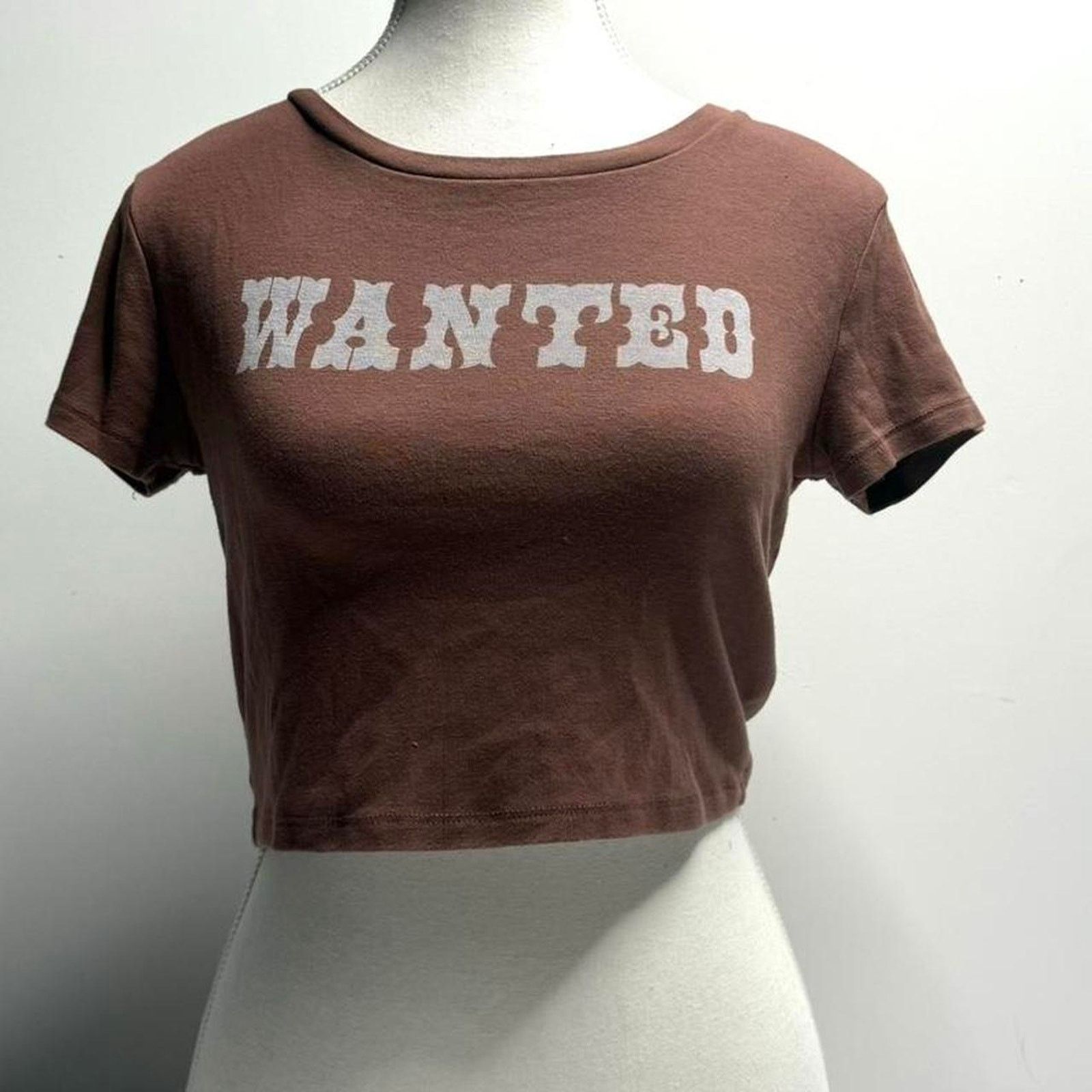 Garage Garage Size Medium Wanted Crop T Shirt Size M / US 6-8 / IT 42-44 - 1 Thumbnail