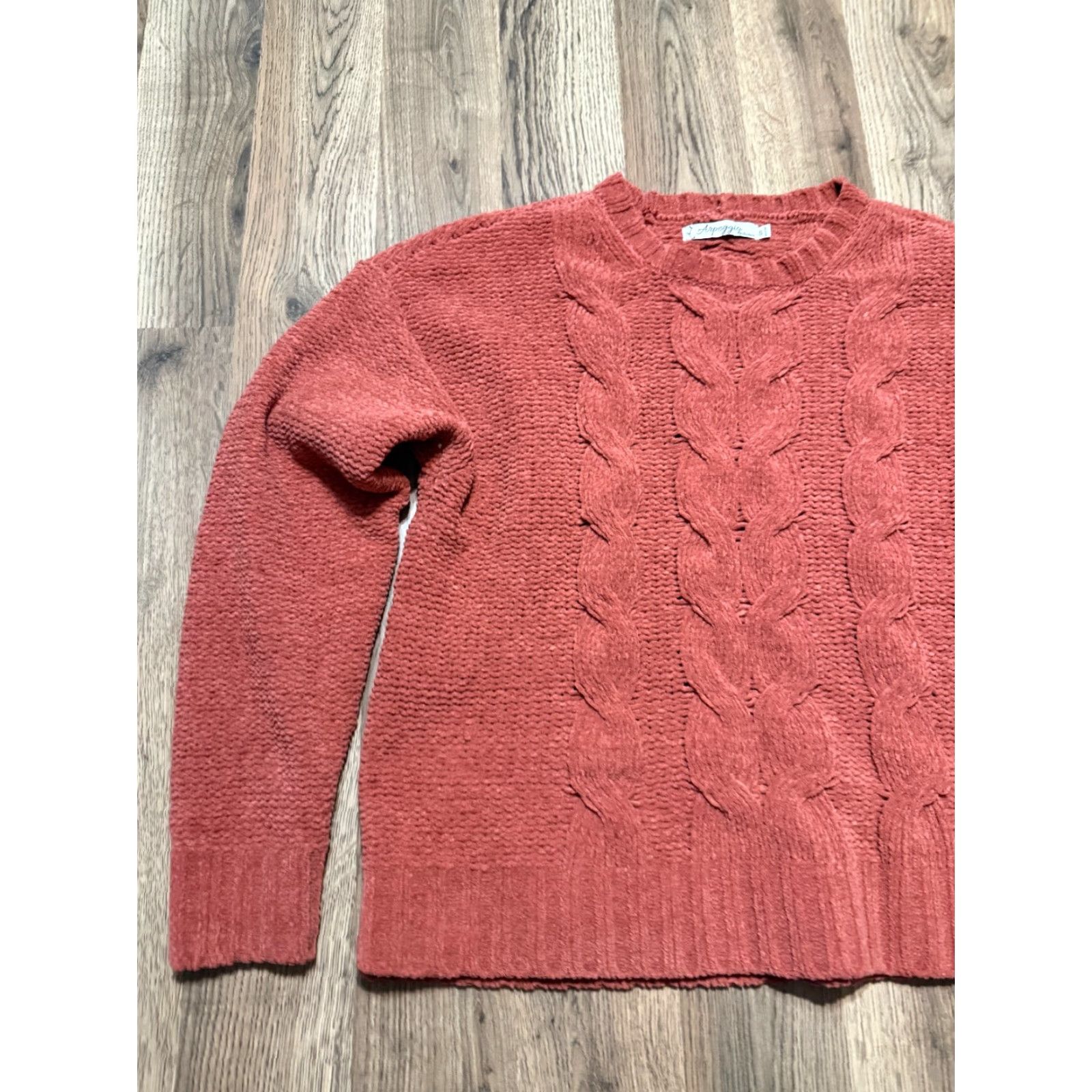 Vintage Arpeggio Sweater Women's Size Small Orange Knitwear Crewneck Pullover Size S / US 4 / IT 40 - 3 Thumbnail