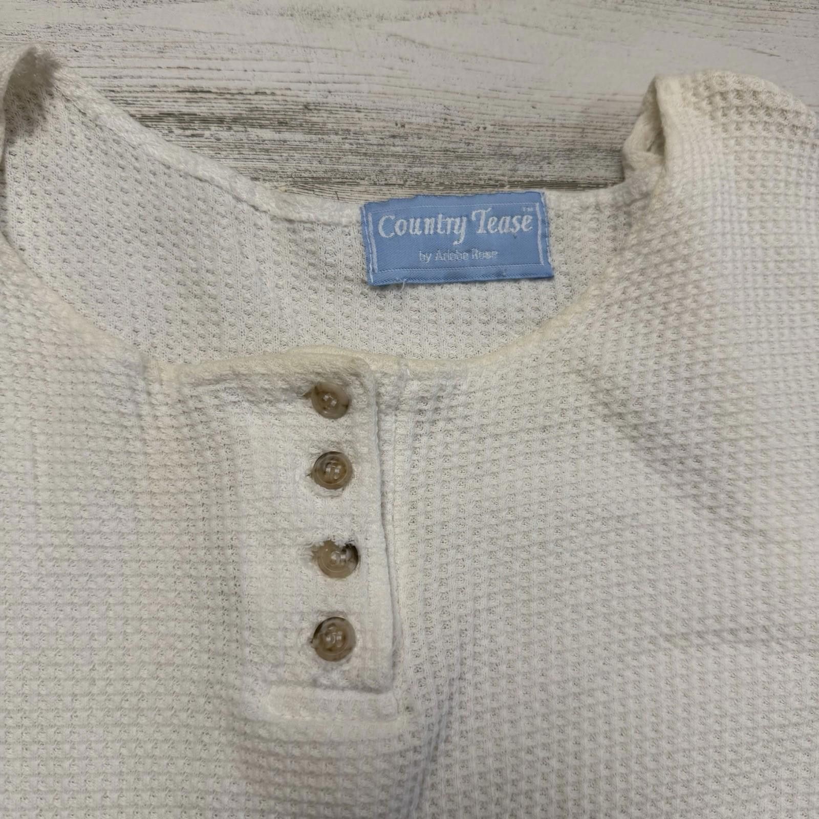 Designer Thermal 90s vtg horse country tee Medium Womens Size M / US 6-8 / IT 42-44 - 4 Thumbnail