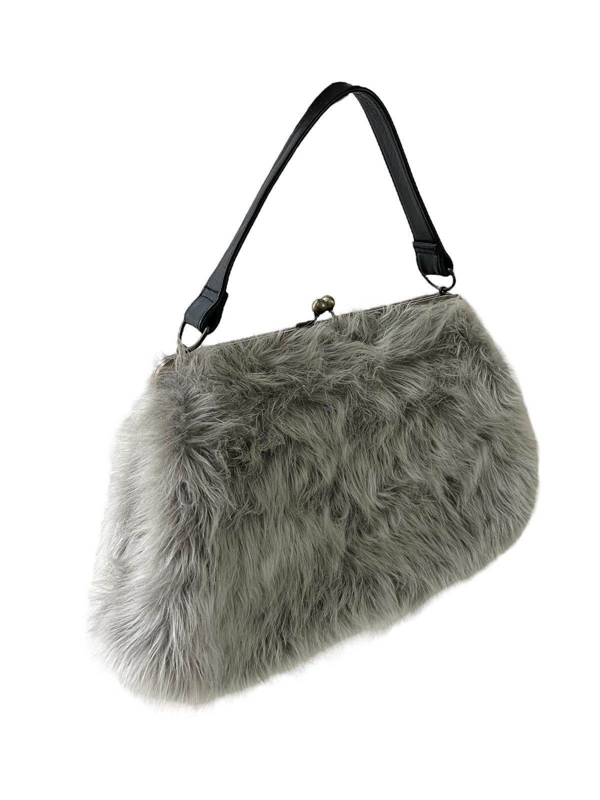Katharine Hamnett London 1990s Katharine Hamnett London Fur Handle Bag Size ONE SIZE - 11 Thumbnail
