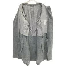 Yohji Yamamoto Yohji Yamamoto Pour Homme Soft Tweed Asymmetrical Coat Size US L / EU 52-54 / 3 - 4 Thumbnail