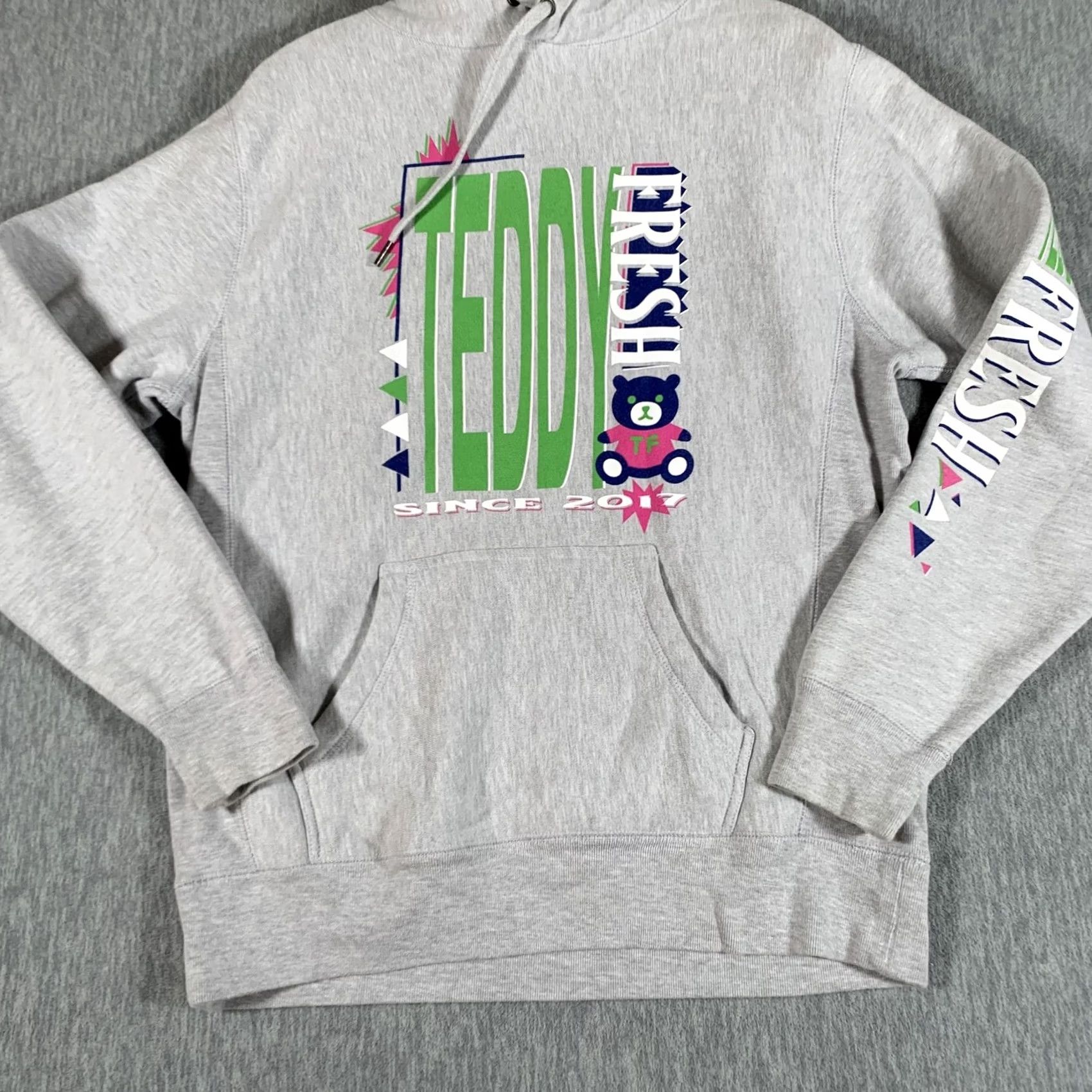 Teddy Fresh VINTAGE Teddy Fresh Hoodie Mens Small Gray Retro Logo Bear Graphic Pullover Sweatshirt Size US S / EU 44-46 / 1 - 3 Thumbnail