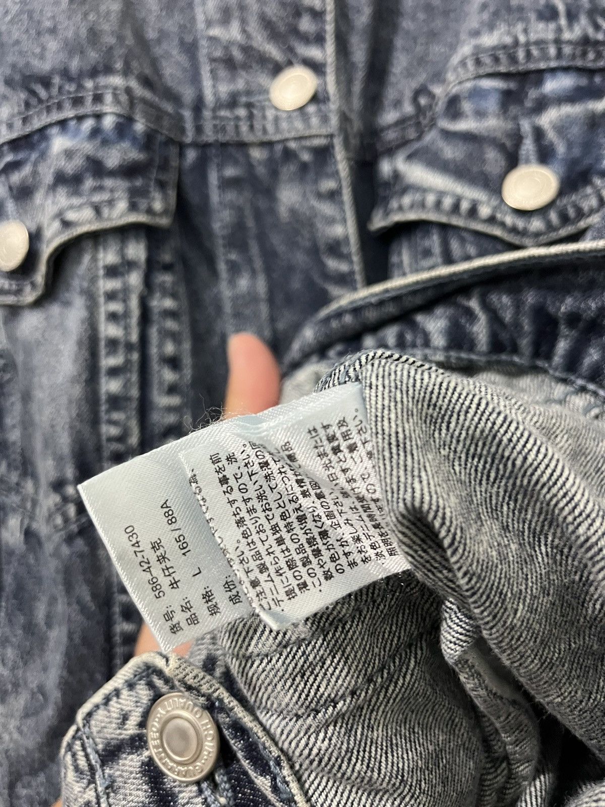 Denim & Co. COLZA Lefty Button Nice Blue Denim Color Women Jackets Size US L / EU 52-54 / 3 - 8 Thumbnail