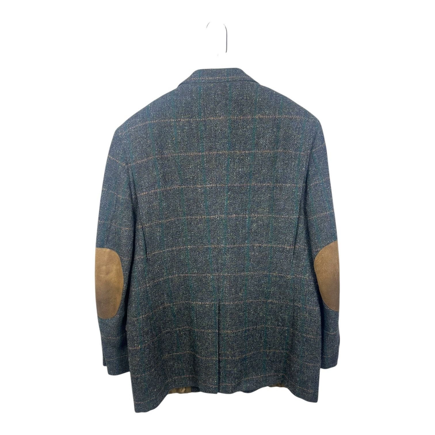Harris Tweed GOKEYS Harris Tweed Men’s Sport Coat Blazer Plaid Wool 42R Size 42R - 2 Thumbnail