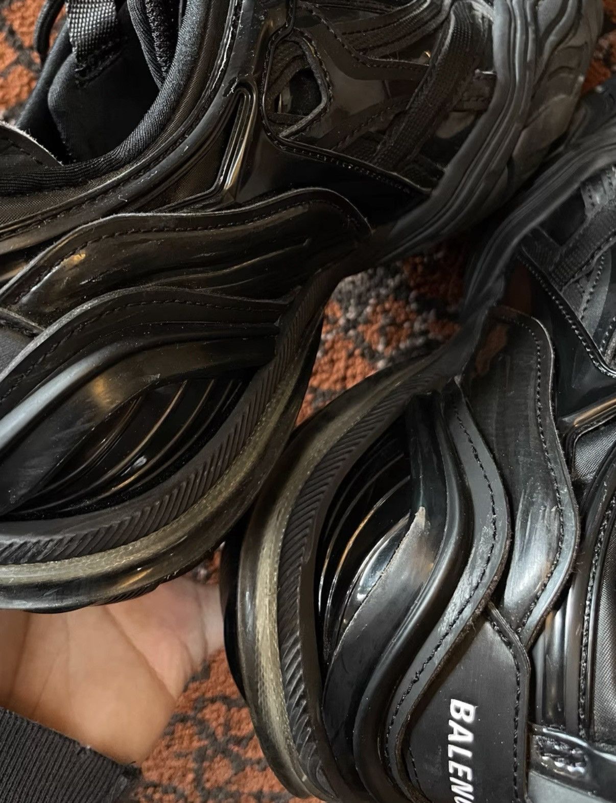 Balenciaga Balenciaga Tyrex Black Sneakers, Racing-inspired design Size US 8 / EU 41 - 8 Thumbnail