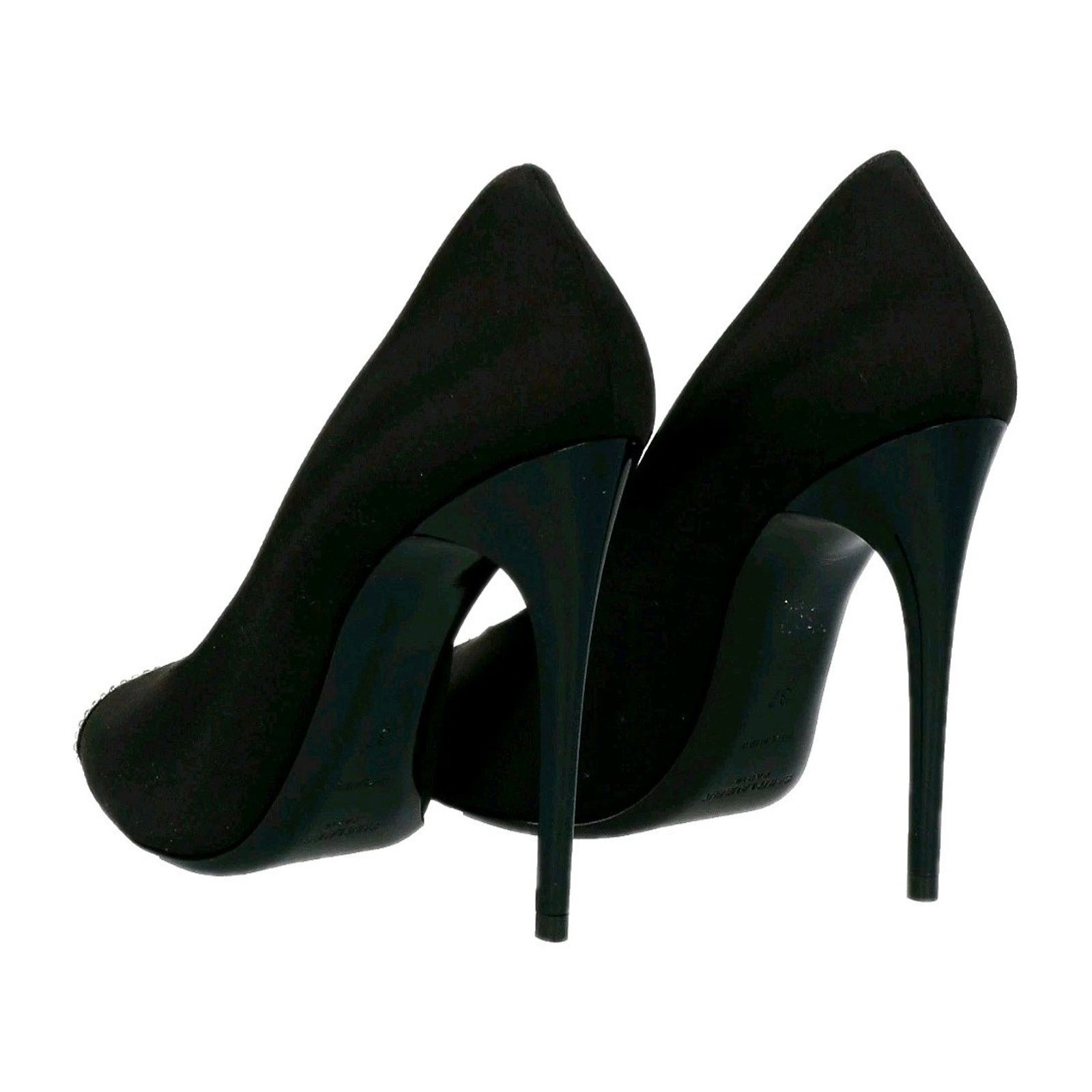 Saint Laurent Paris SAINT LAURENT Satin Pump Shoes US9 EU39 Rhinestones Size US 9 / IT 39 - 3 Thumbnail