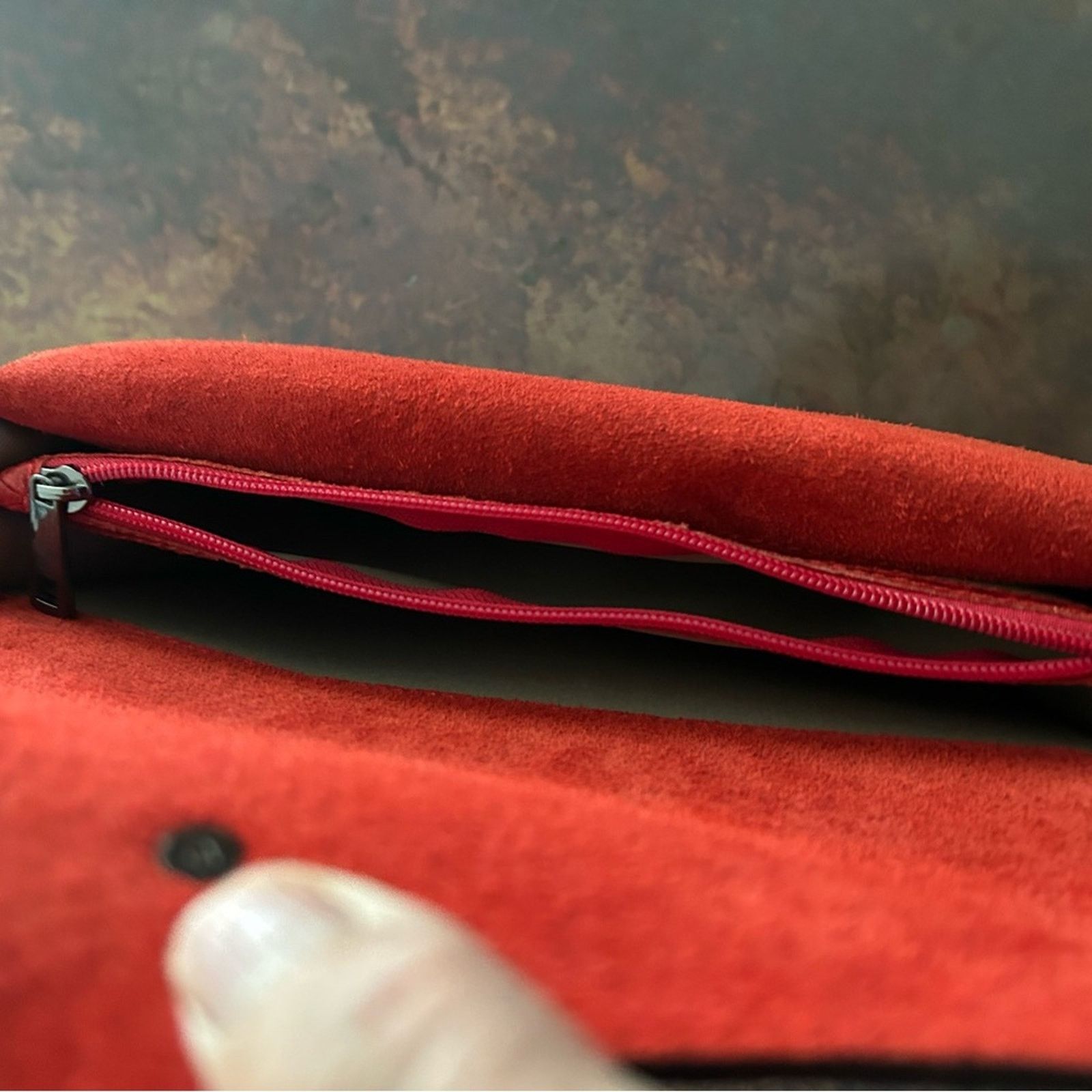Designer Crossbody Red Women embossed Snake Leather Clutch Bag Size ONE SIZE - 10 Thumbnail