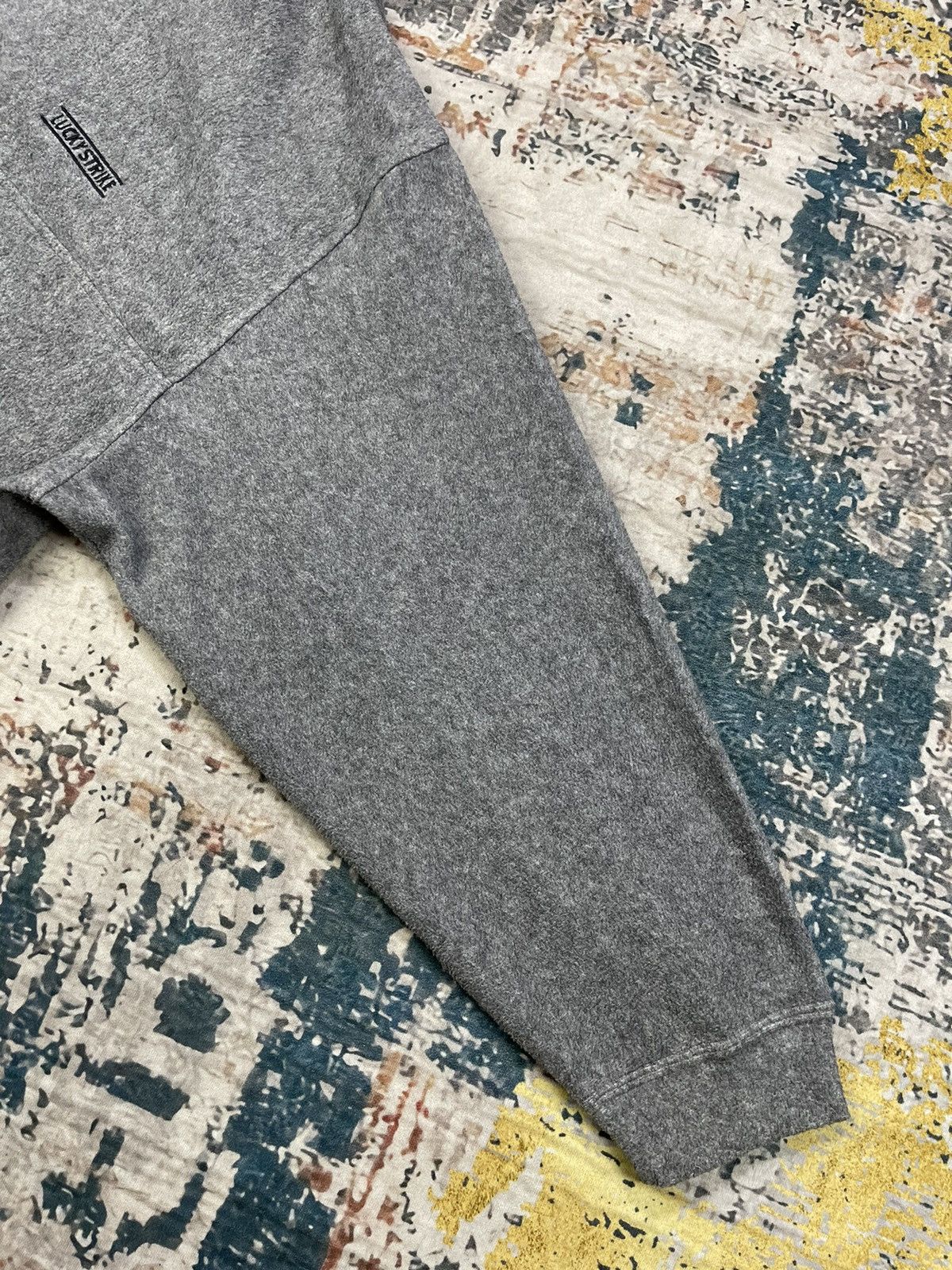 Vintage Vintage Lucky Strike Half Zipper Pull Over Sweatshirt Size US L / EU 52-54 / 3 - 4 Thumbnail