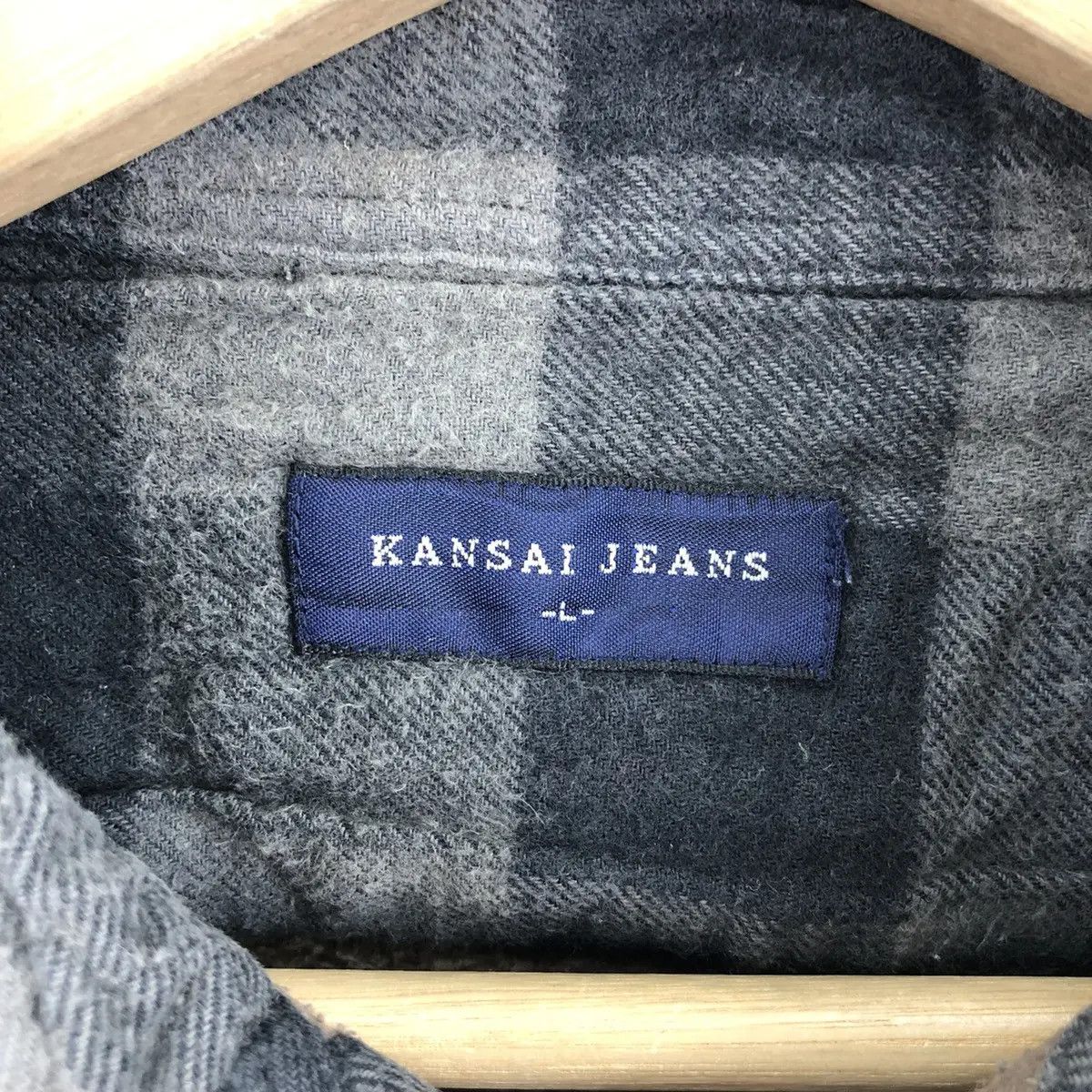 Kansai Yamamoto Vtg KANSAI YAMAMOTO JEANS Plaids Checks Nova Casual Tee Size US L / EU 52-54 / 3 - 6 Thumbnail