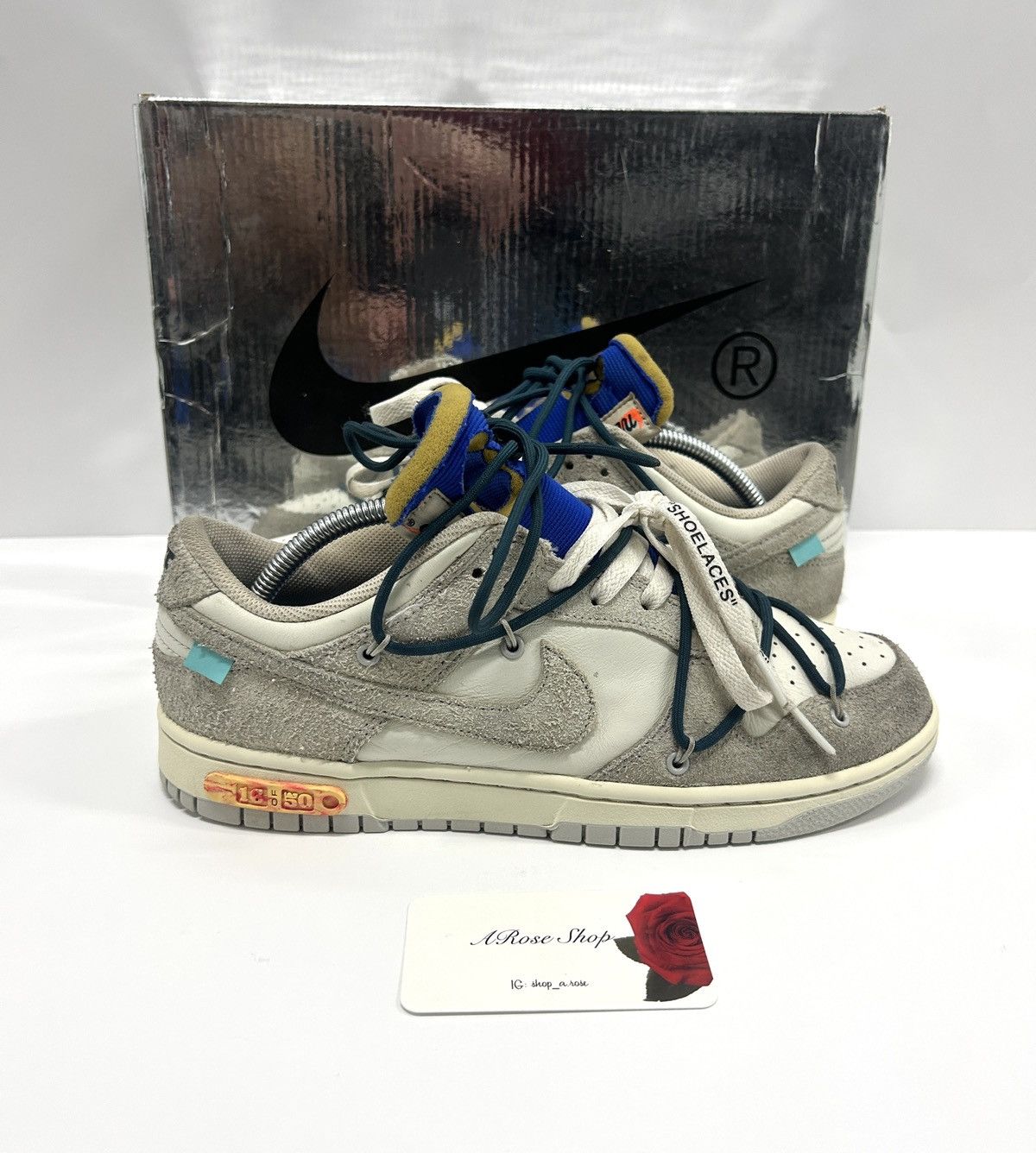 Off White x Nike Dunk Low ‘Lot 16 of 50’ Shoes Size: 9 M