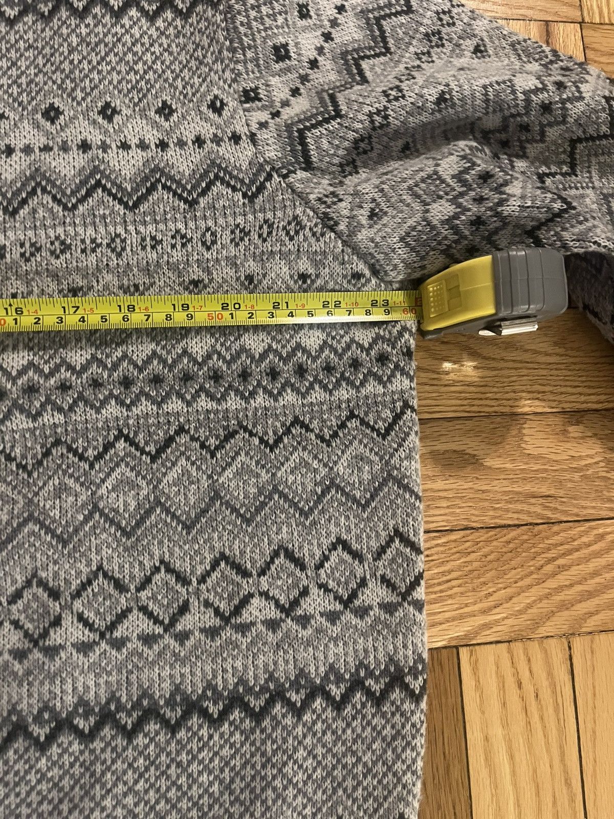 Aime Leon Dore Aime Leon Dore Grey Fair Isle Sweater Size US M / EU 48-50 / 2 - 3 Thumbnail