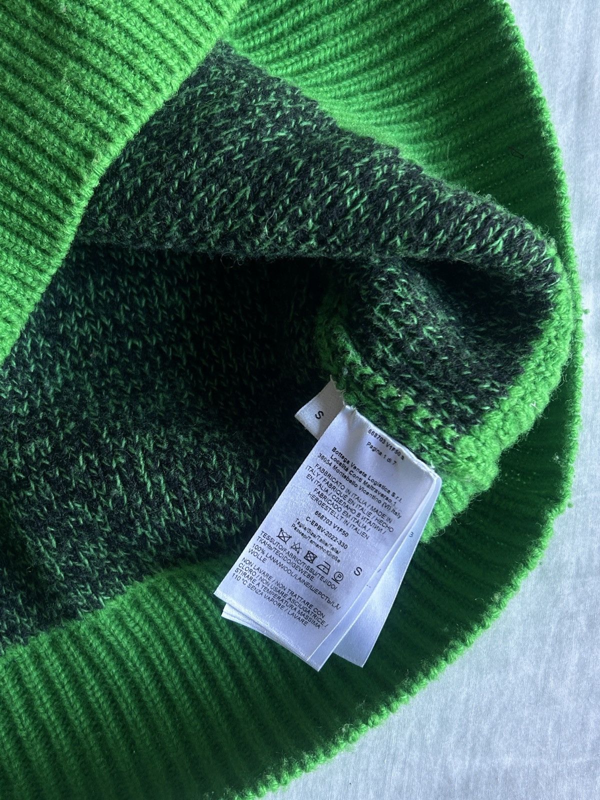 Bottega Veneta BOTTEGA OVERSIZED GREEN KNIT Size US S / EU 44-46 / 1 - 5 Thumbnail