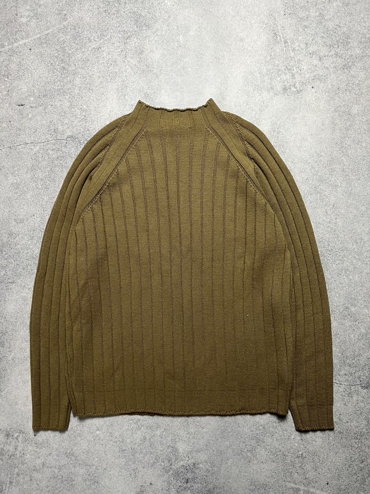 Hysteric Glamour Y2K Diesel Style Faded Distressed Asymmetrical Zip Sweaters Size US M / EU 48-50 / 2 - 7 Thumbnail