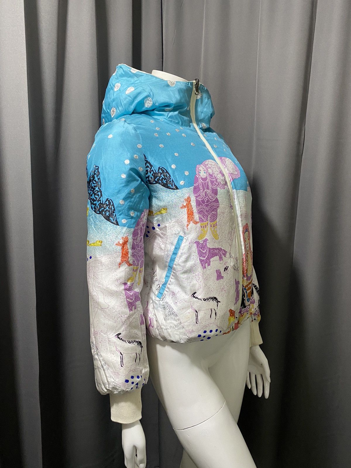 Tsumori Chisato Reversible Winter Living Print Puffer Down Jacket Size M / US 6-8 / IT 42-44 - 2 Thumbnail