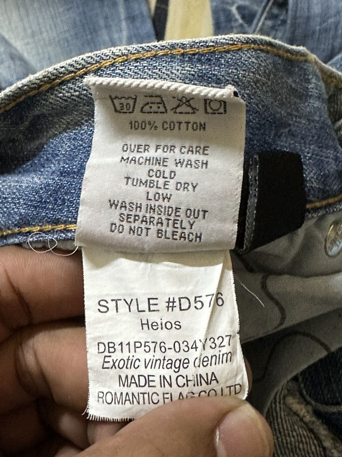 If Six Was Nine Vintage Drive Jeans Exotic Vintage Flare Grunge Denim Size US 30 / EU 46 - 10 Thumbnail