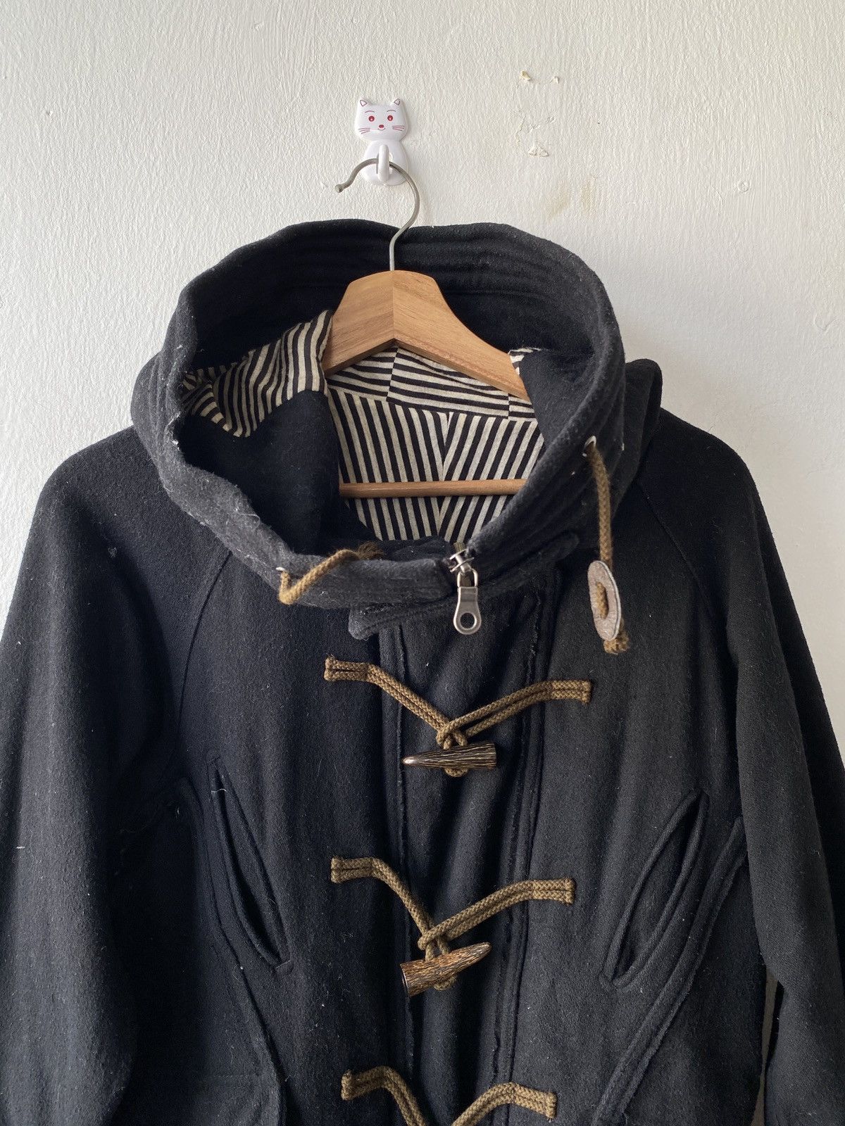 Japanese Brand Japan Brand PPFM Multipocket Duffel Hoodie Wool Jacket Size US M / EU 48-50 / 2 - 6 Thumbnail
