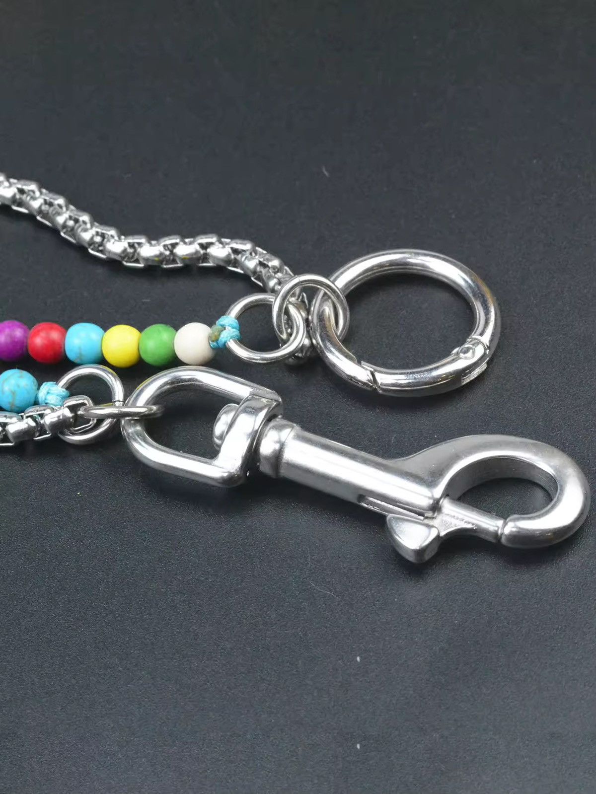 Jewelry double layer truquoise round beads Pants Chain Size ONE SIZE - 5 Thumbnail