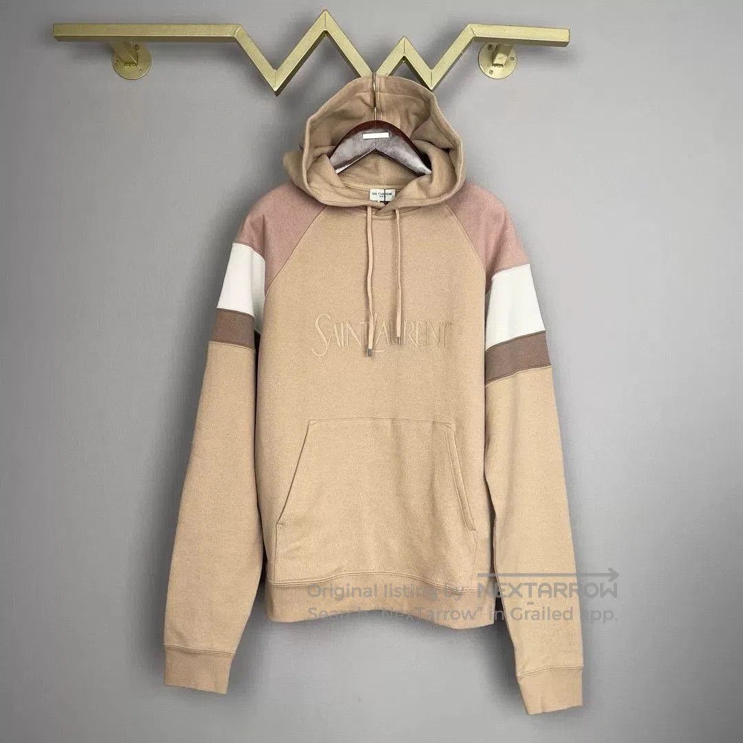 Saint Laurent Paris Saint Laurent Men's Beige Hoodie. Size US L / EU 52-54 / 3 - 1 Thumbnail