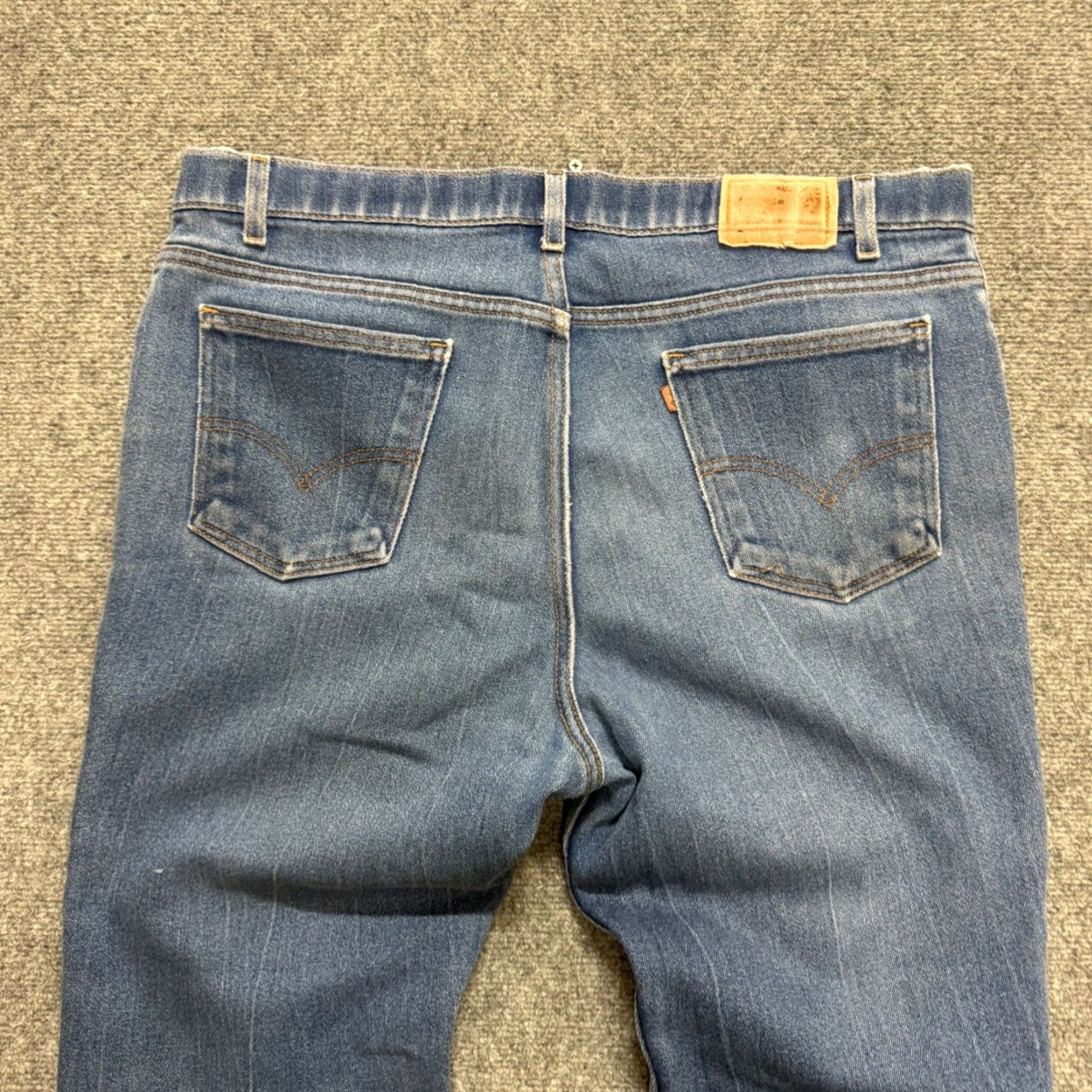 Levi's VINTAGE Levi's 550 Jeans Orange Tab Denim Light Washed 90s Men's 38x30 Regular Washed Distressing 90s Mens Size US 38 / EU 54 - 4 Thumbnail