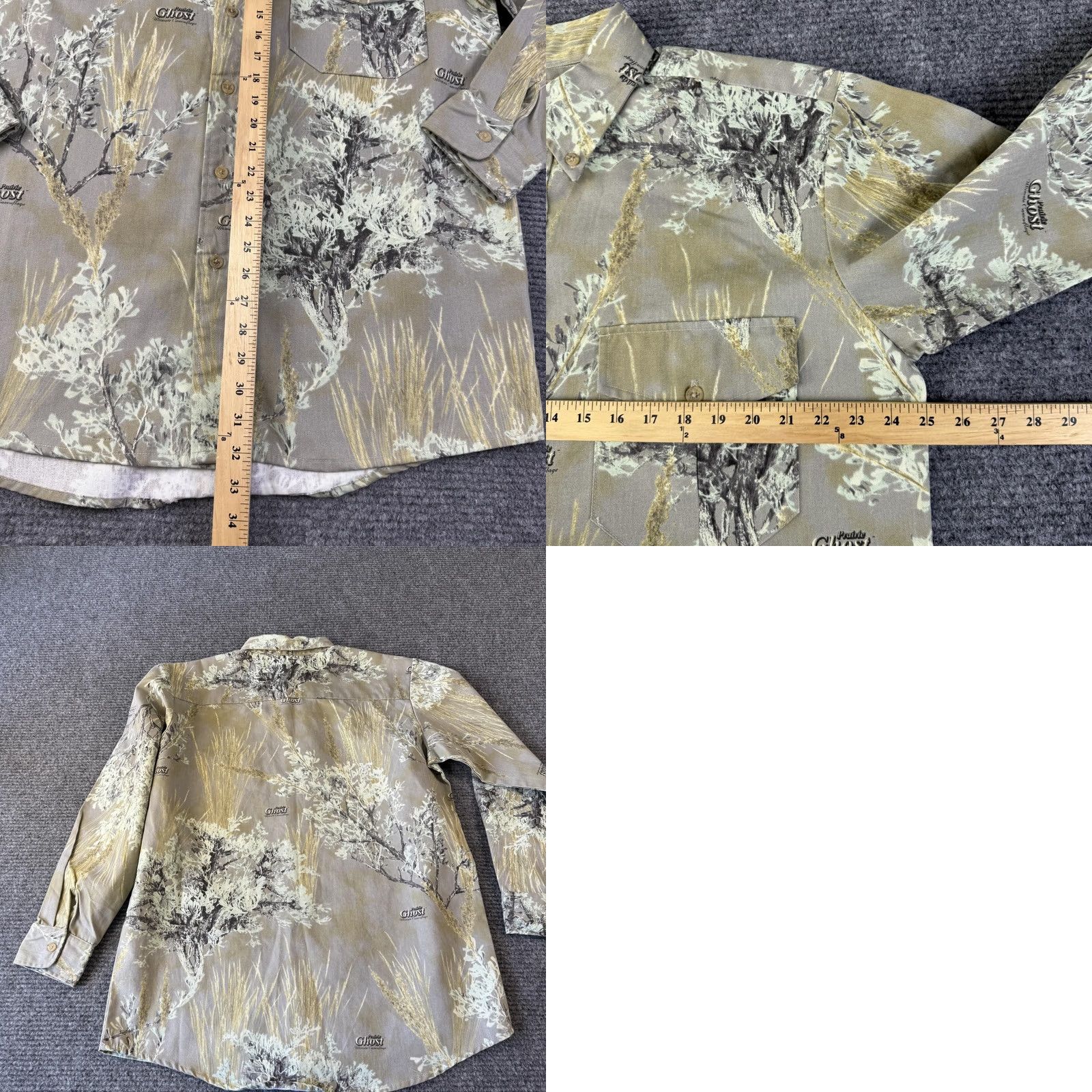 Vintage Frontier Legend Prairie Ghost Camo Hunting Shirt Pants 2 Piece Mens Large Brown Size US L / EU 52-54 / 3 - 10 Thumbnail