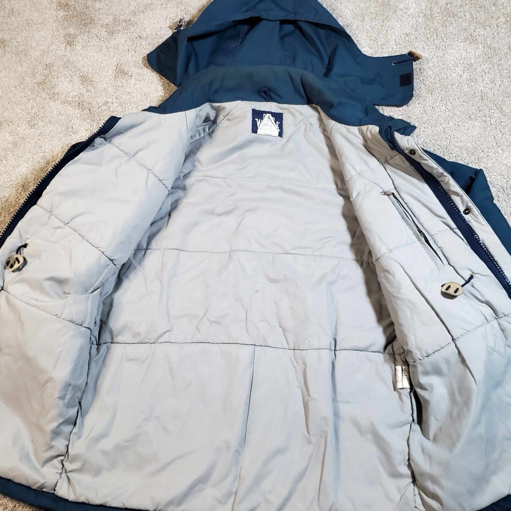 Vintage VINTAGE LL-Bean Chore Hooded Jacket Womens L Blue Jacket Size L / US 10 / IT 46 - 5 Thumbnail