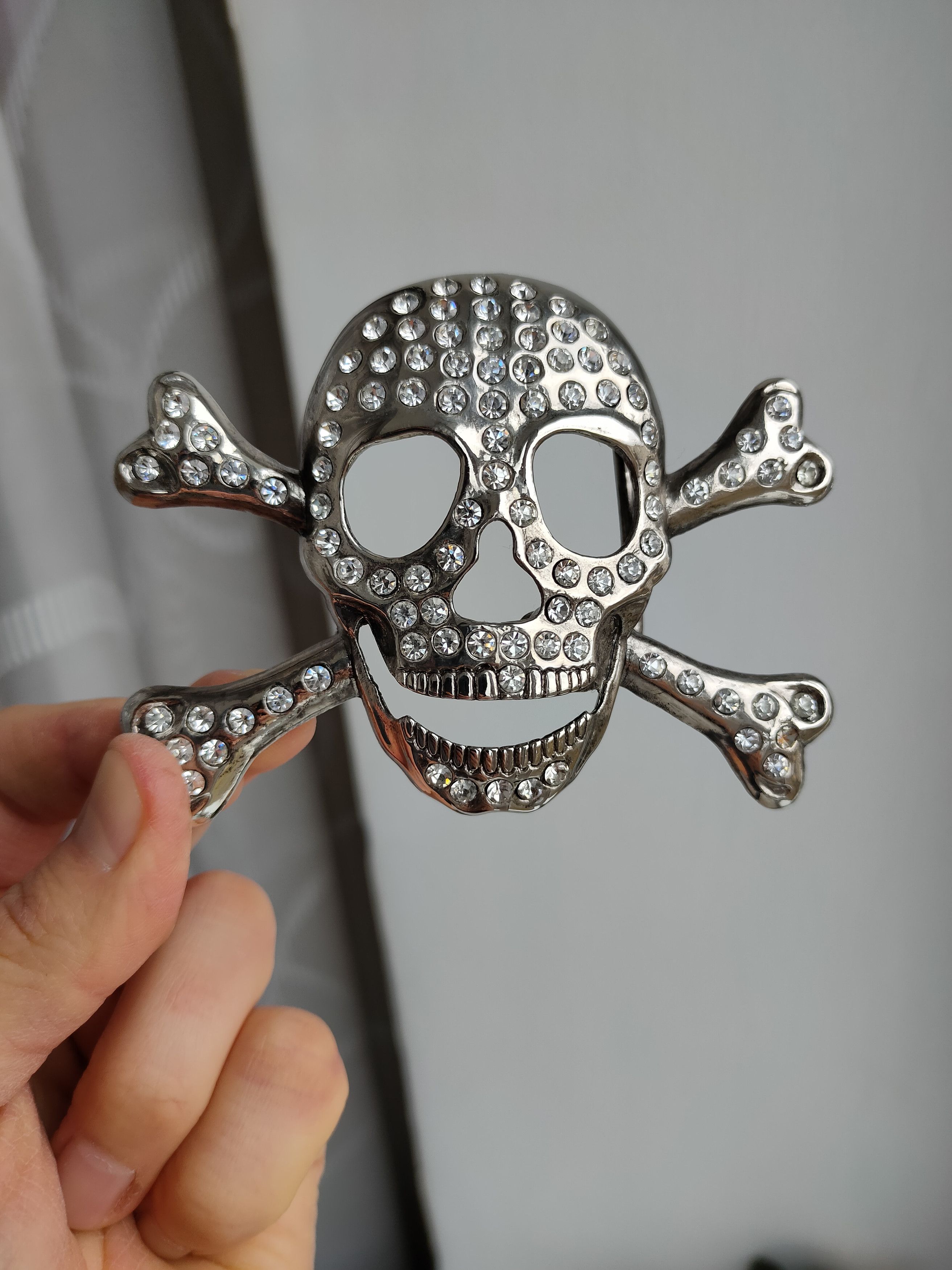 Scully Vintage Skull Buckle metal buckle In Belt Size ONE SIZE - 5 Thumbnail